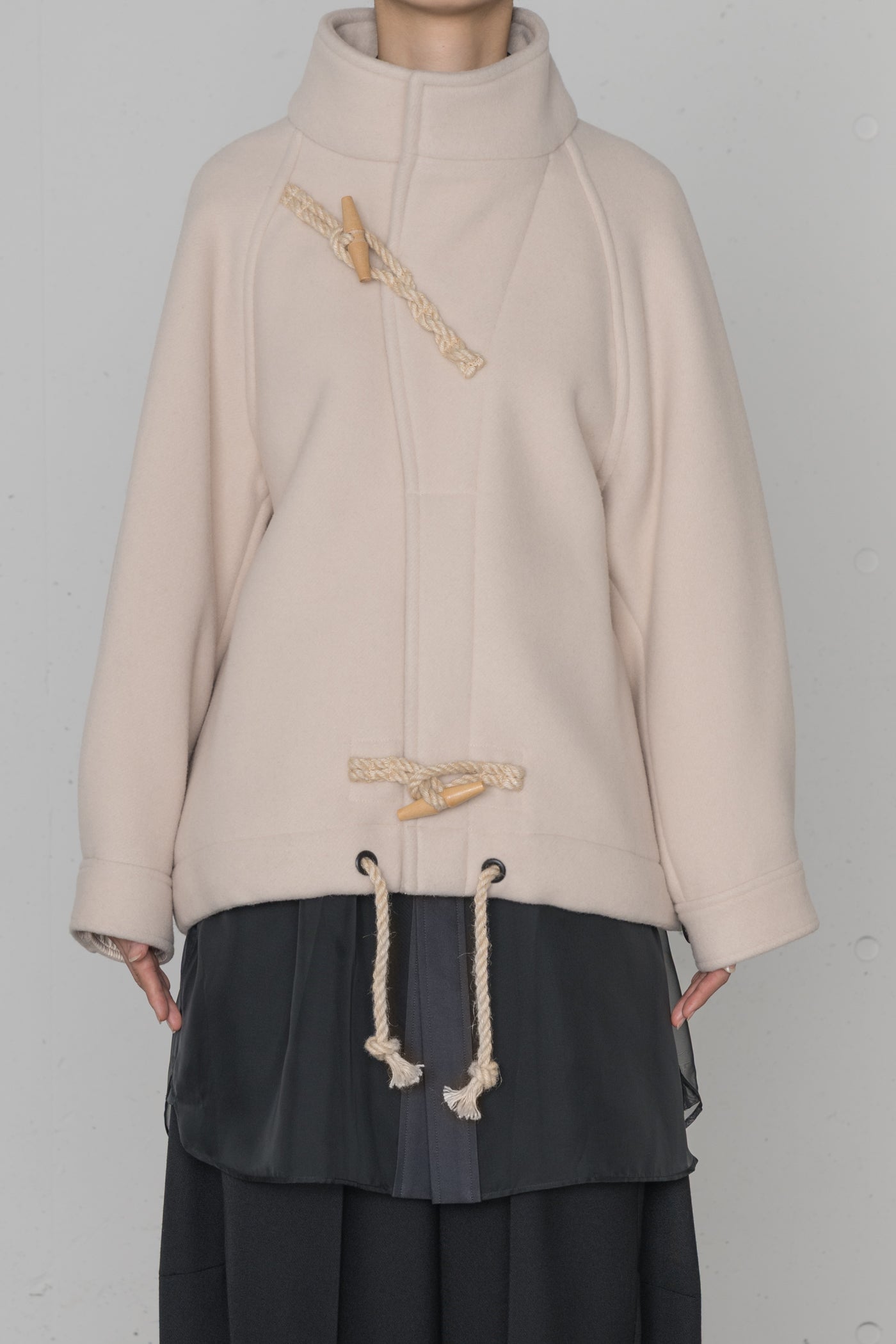 DOUBLE FACE DUFFEL JACKET – HYKE ONLINE STORE