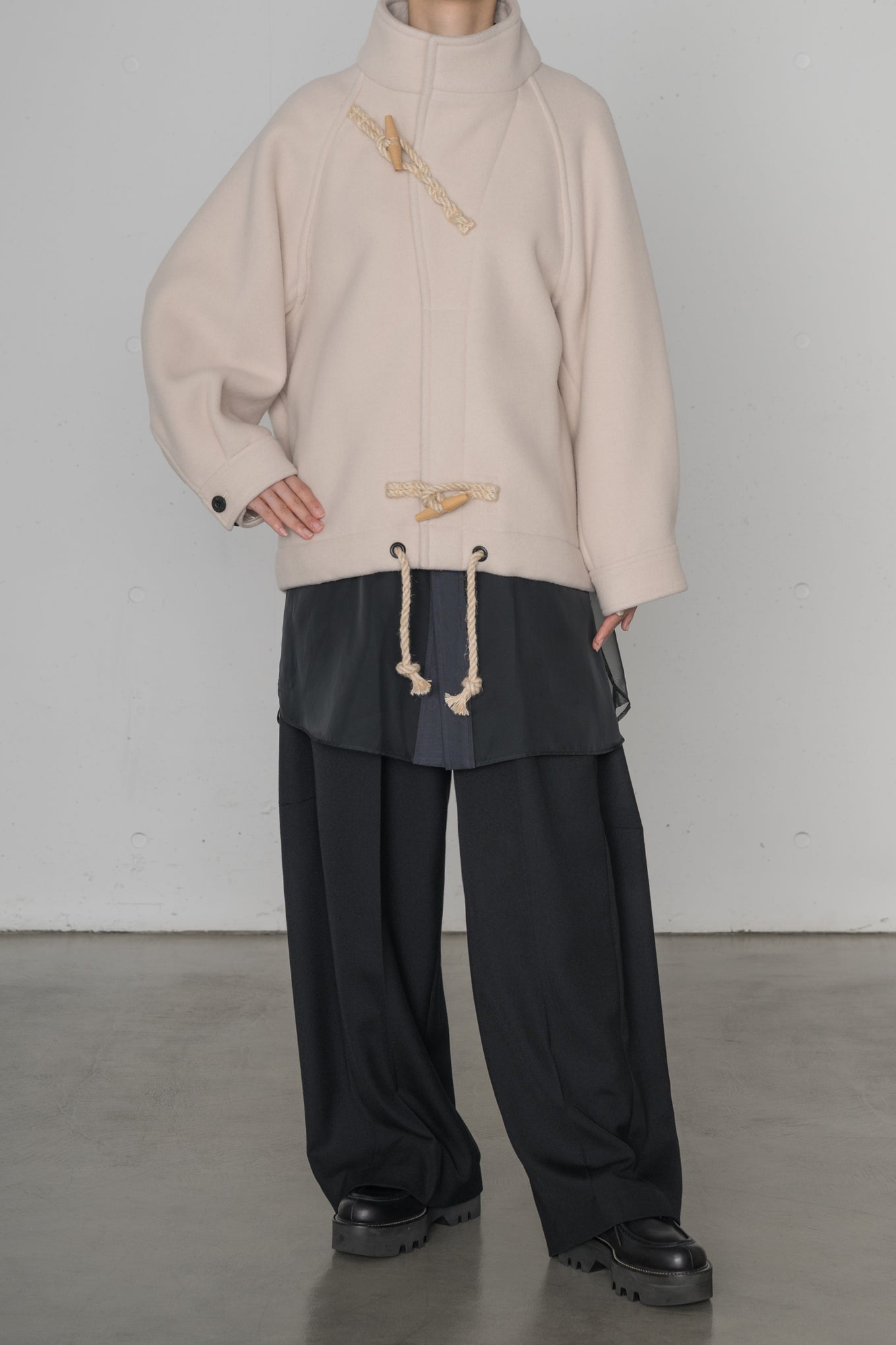 DOUBLE FACE DUFFEL JACKET