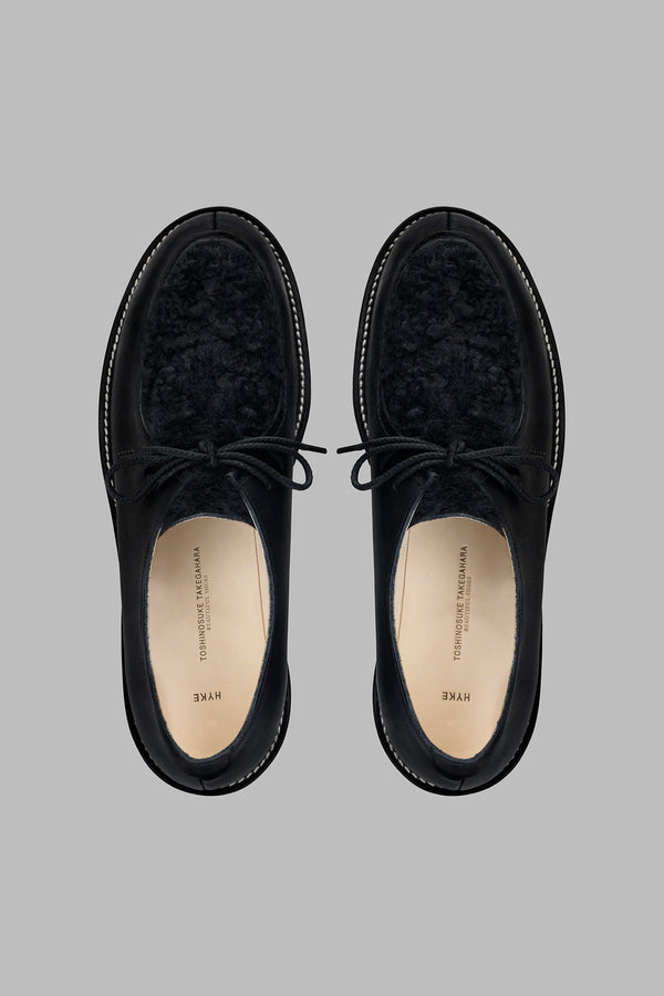 TIROLEAN SHOES WITH FAUX SHEARLING <br>BEAUTIFUL SHOES × HYKE