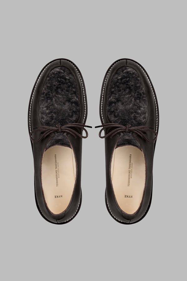 TIROLEAN SHOES WITH FAUX SHEARLING <br>BEAUTIFUL SHOES × HYKE