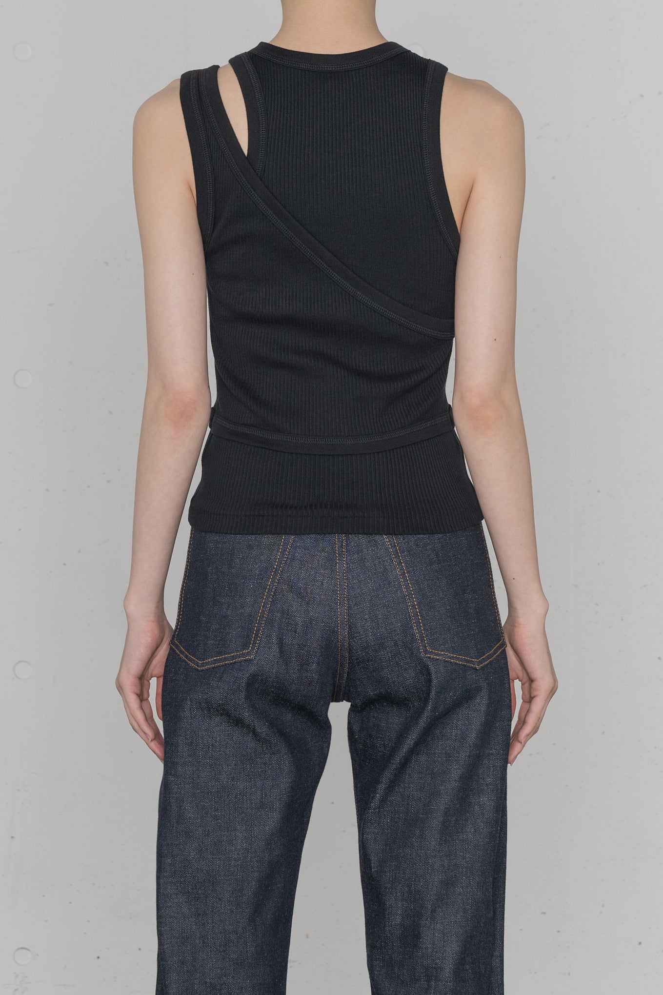 DOUBLE SHOULDER TANK TOP