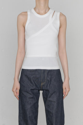 DOUBLE SHOULDER TANK TOP – HYKE ONLINE STORE