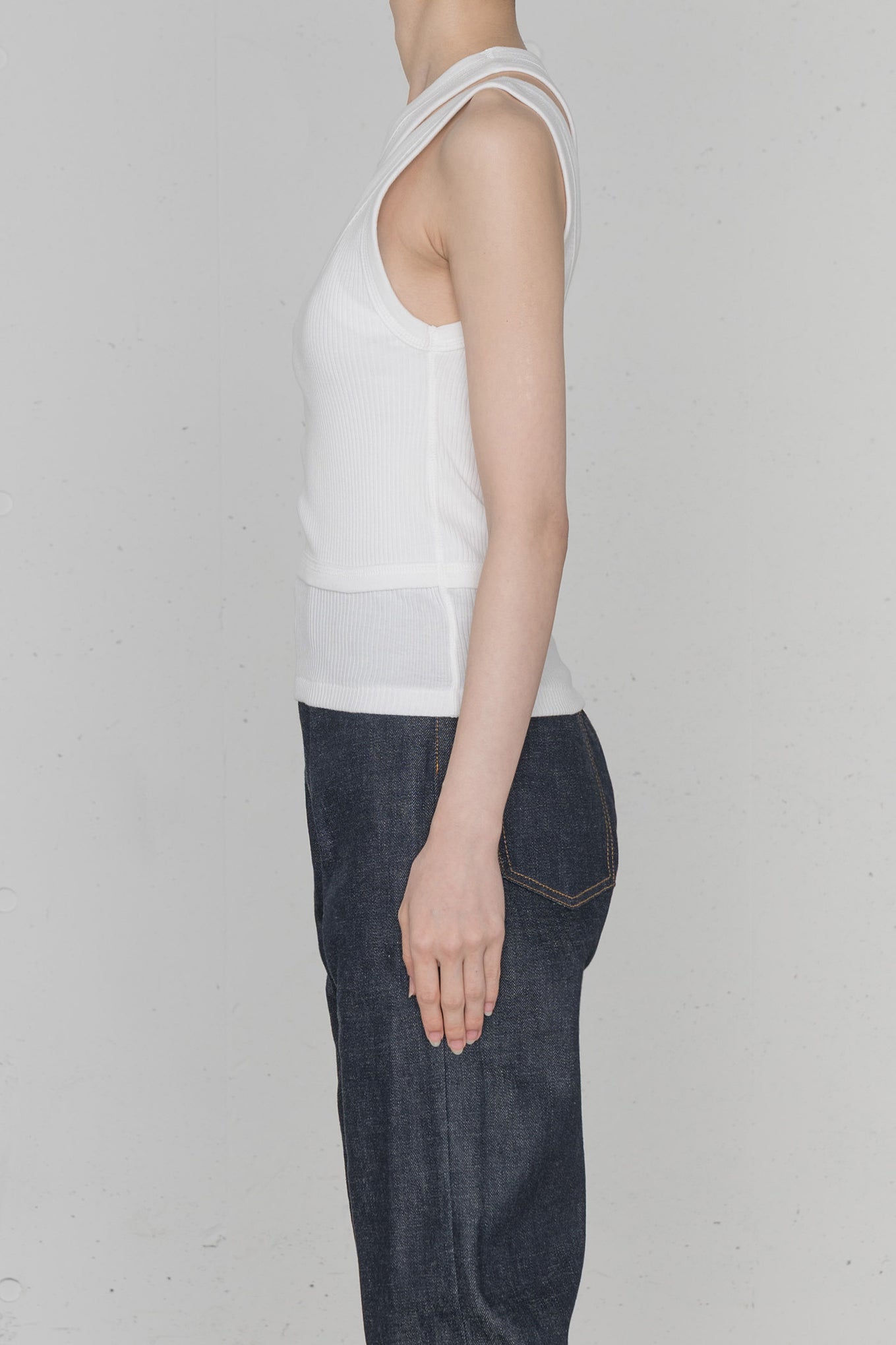 DOUBLE SHOULDER TANK TOP