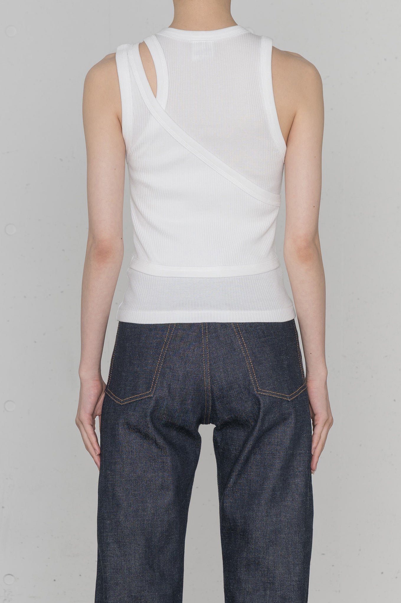 DOUBLE SHOULDER TANK TOP