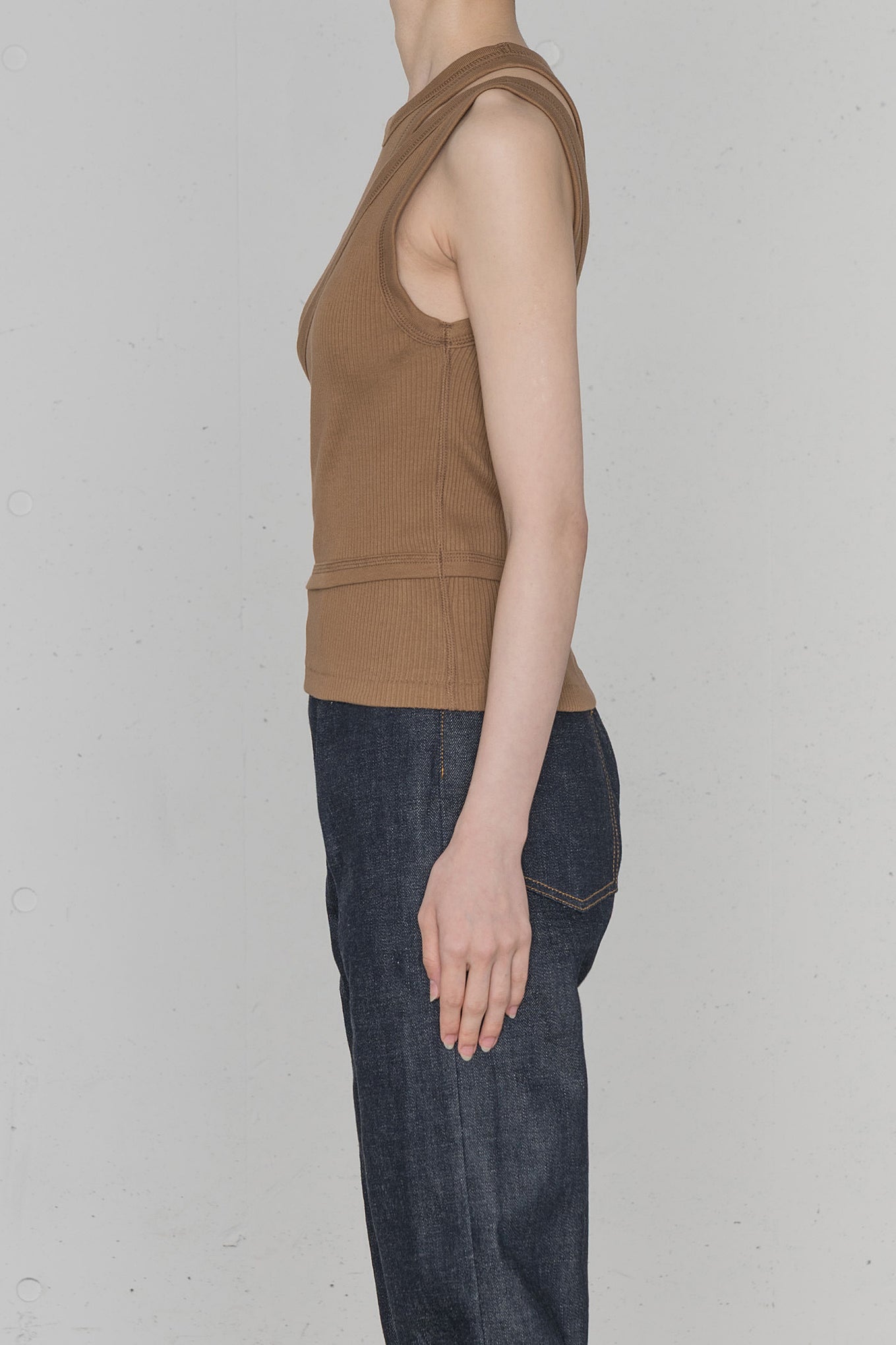 DOUBLE SHOULDER TANK TOP
