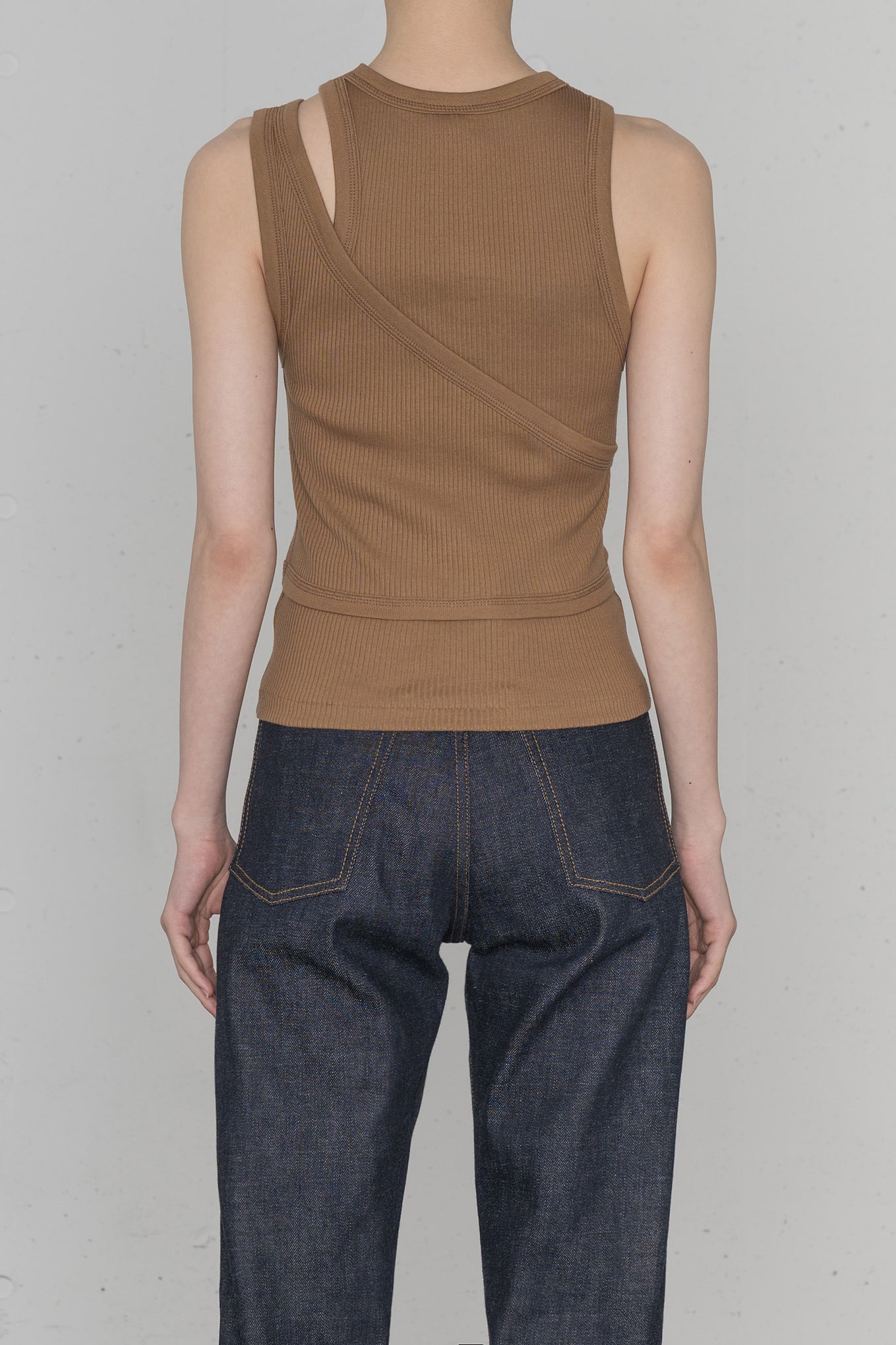 DOUBLE SHOULDER TANK TOP