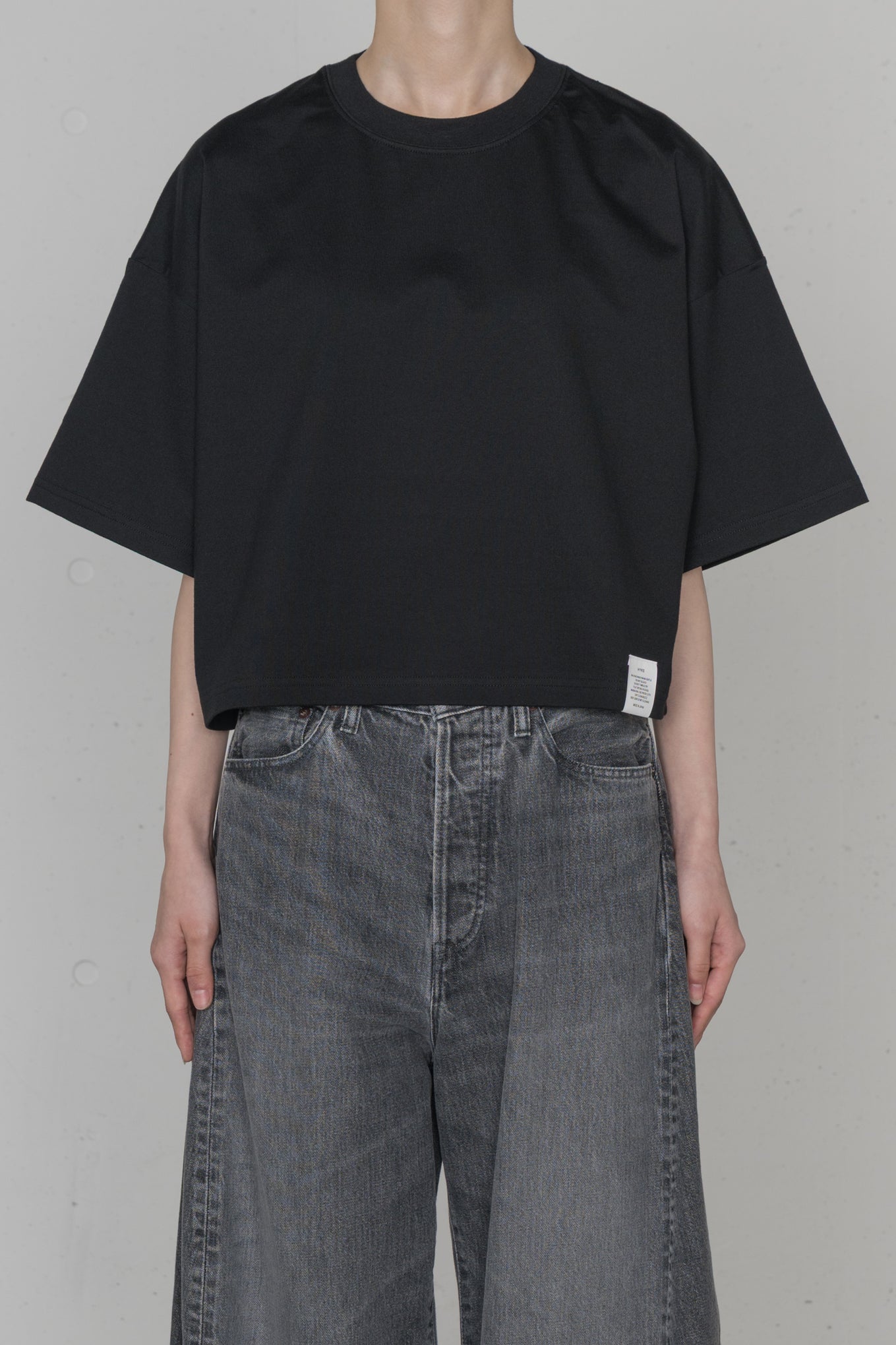 CROPPED SHORT-SLV TEE / BIG FIT (6.5OZ)