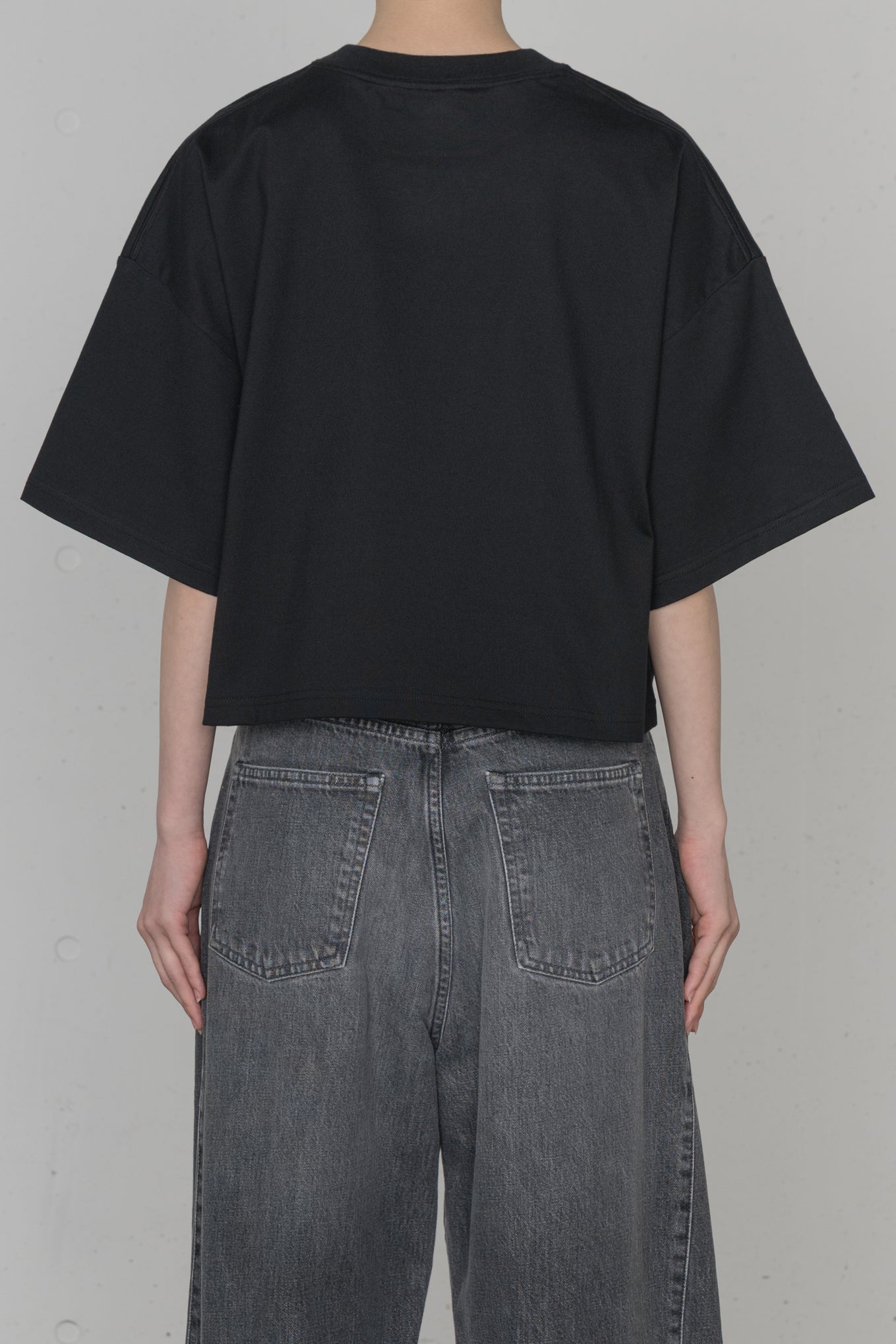CROPPED SHORT-SLV TEE / BIG FIT (6.5OZ)