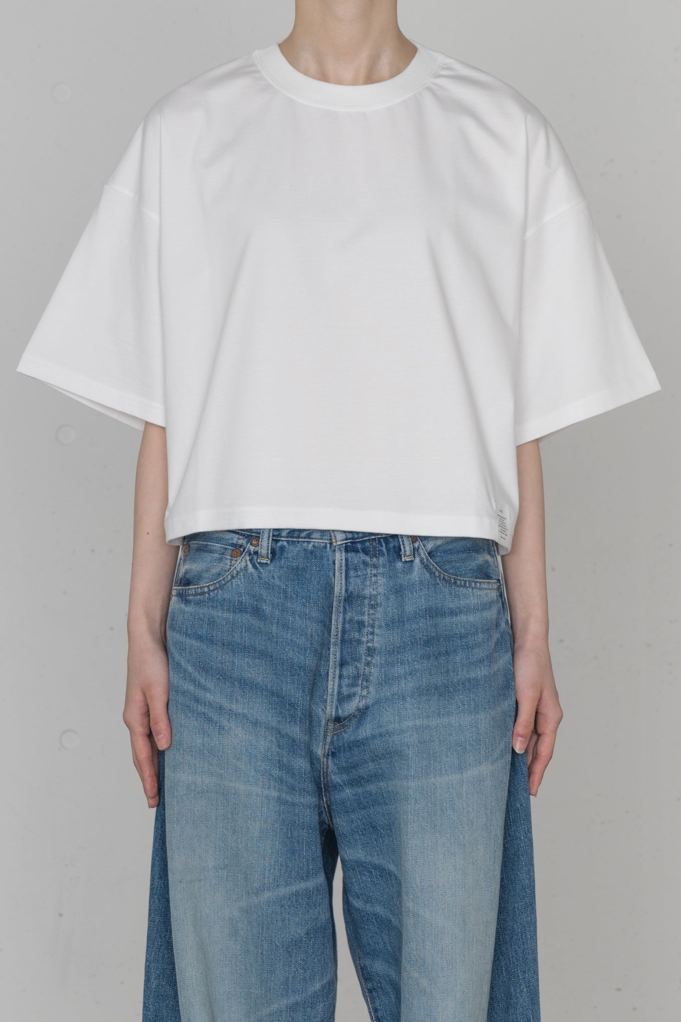 CROPPED SHORT-SLV TEE / BIG FIT (6.5OZ)