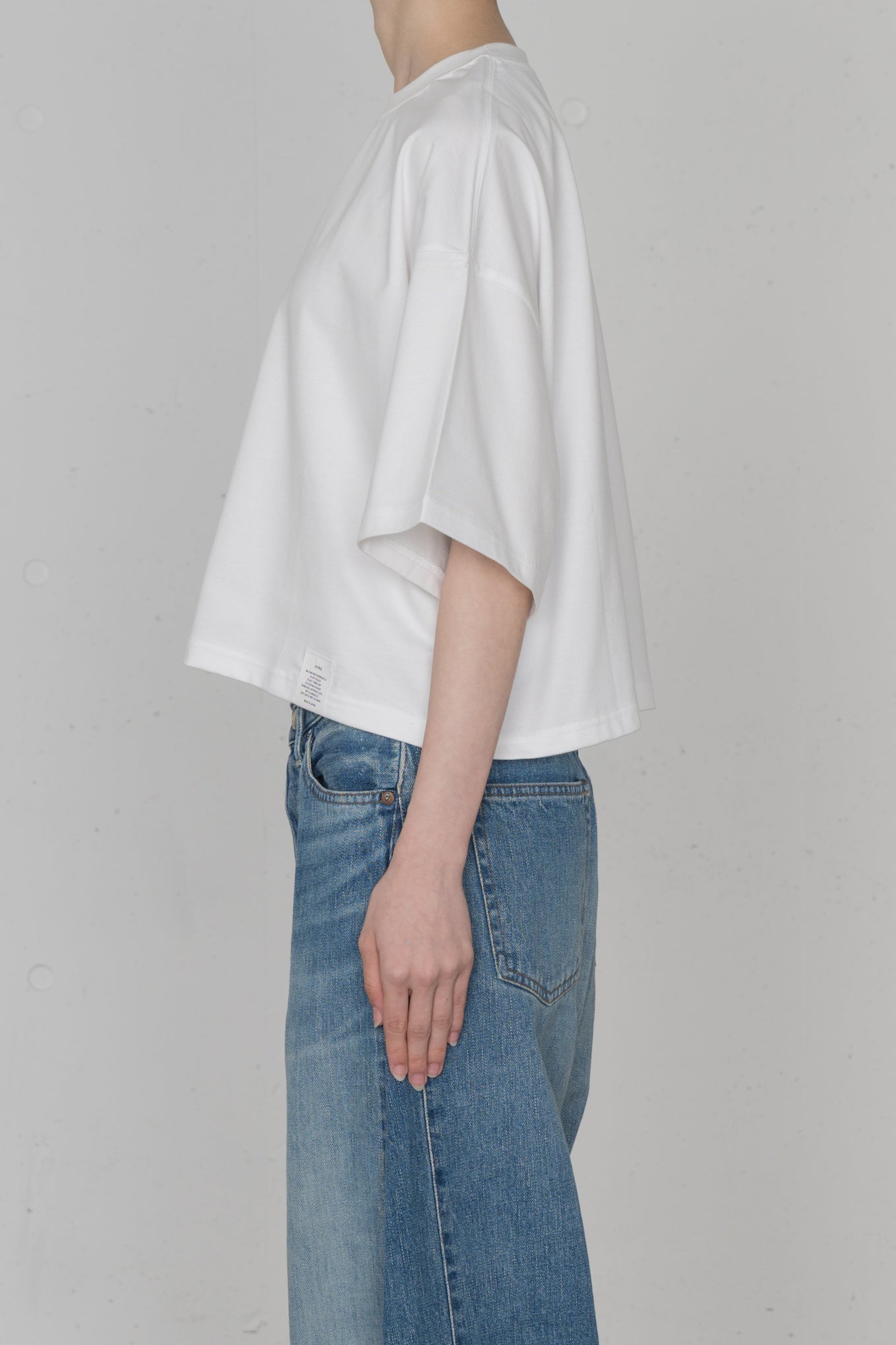 CROPPED SHORT-SLV TEE / BIG FIT (6.5OZ)