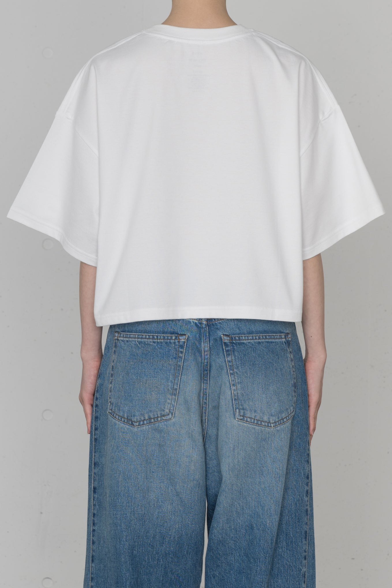 CROPPED SHORT-SLV TEE / BIG FIT (6.5OZ)