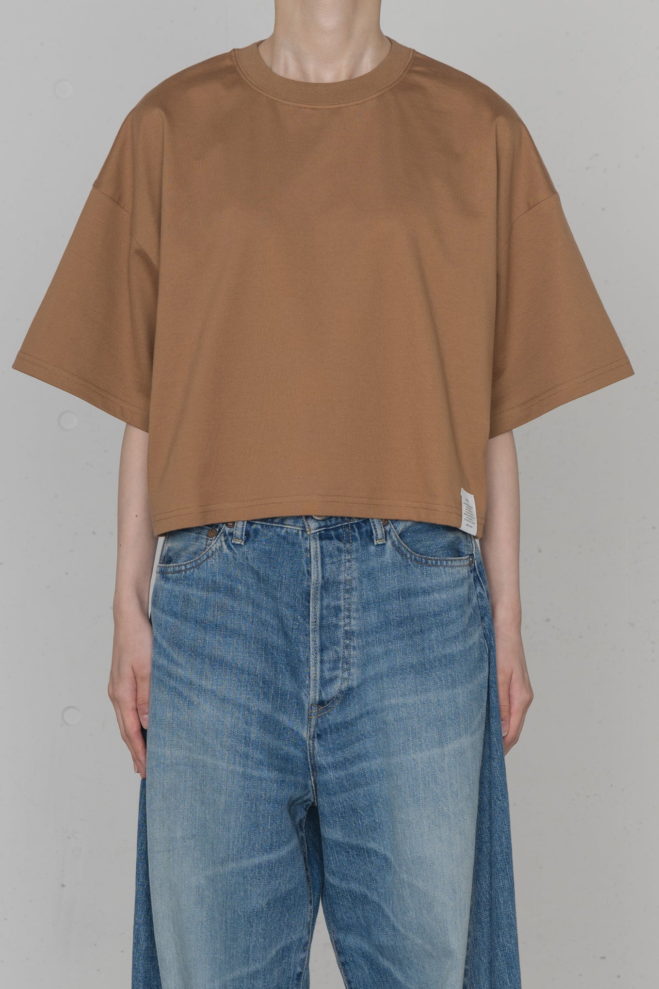 CROPPED SHORT-SLV TEE / BIG FIT (6.5OZ)