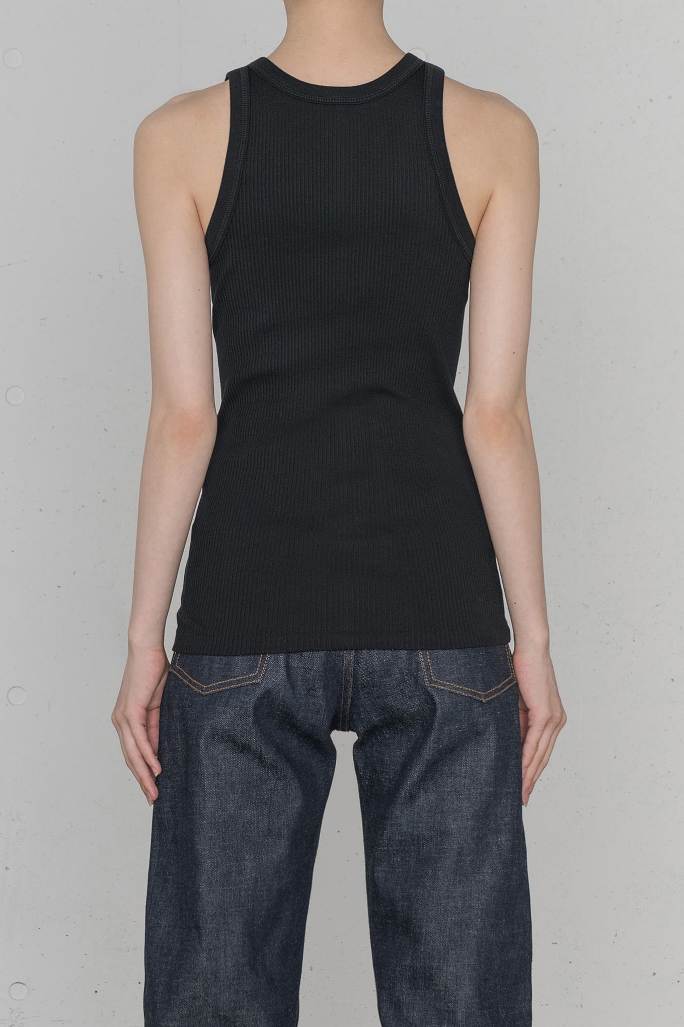 HYKE ハイクDOUBLE SHOULDER TANK TOP ライトパープル TANK TOP – HYKE ONLINE STORE