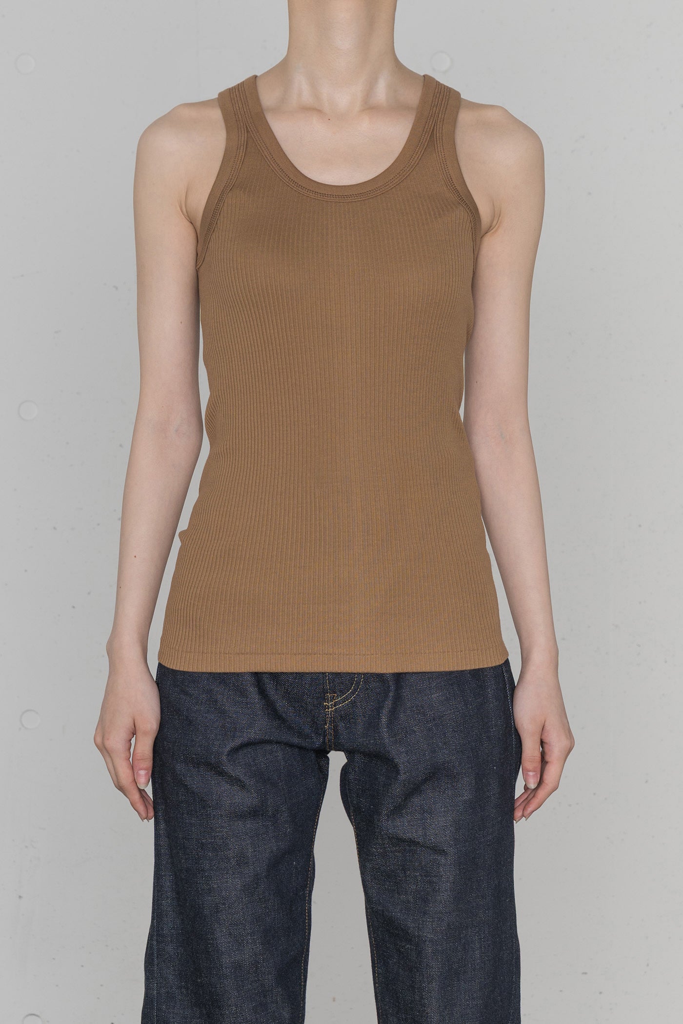 トップス HYKE DOUBLE SHOULDER TANK TOP DOUBLE SHOULDER TANK TOP – HYKE ONLINE STORE
