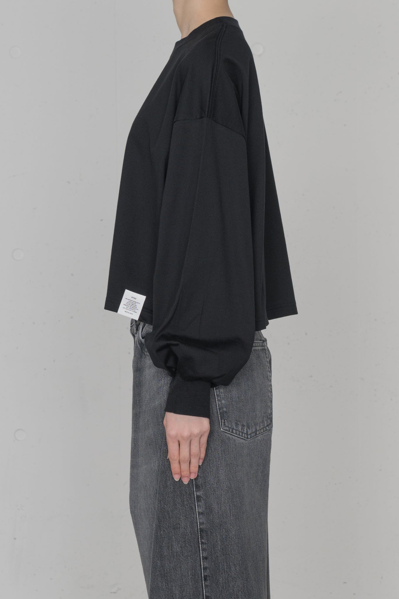 CROPPED LONG-SLV TEE / BIG FIT (6.5oz)