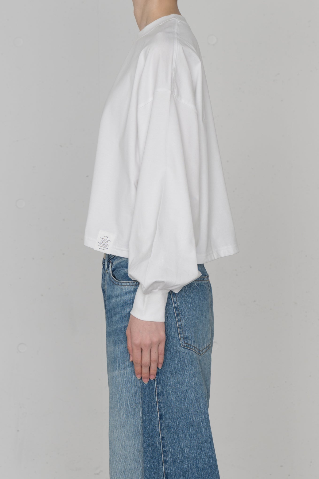 CROPPED LONG-SLV TEE / BIG FIT (6.5oz)