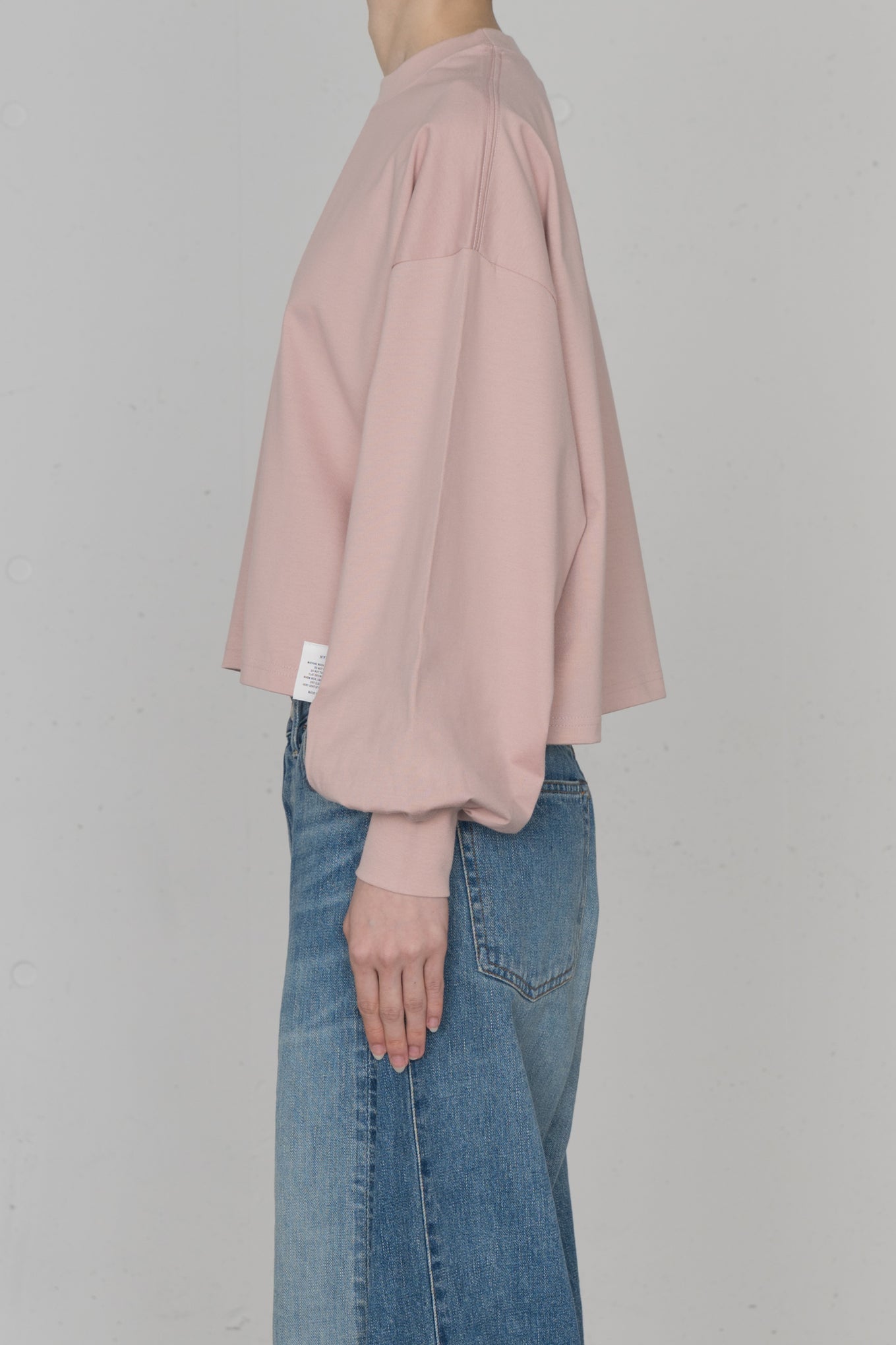 CROPPED LONG-SLV TEE / BIG FIT (6.5oz)