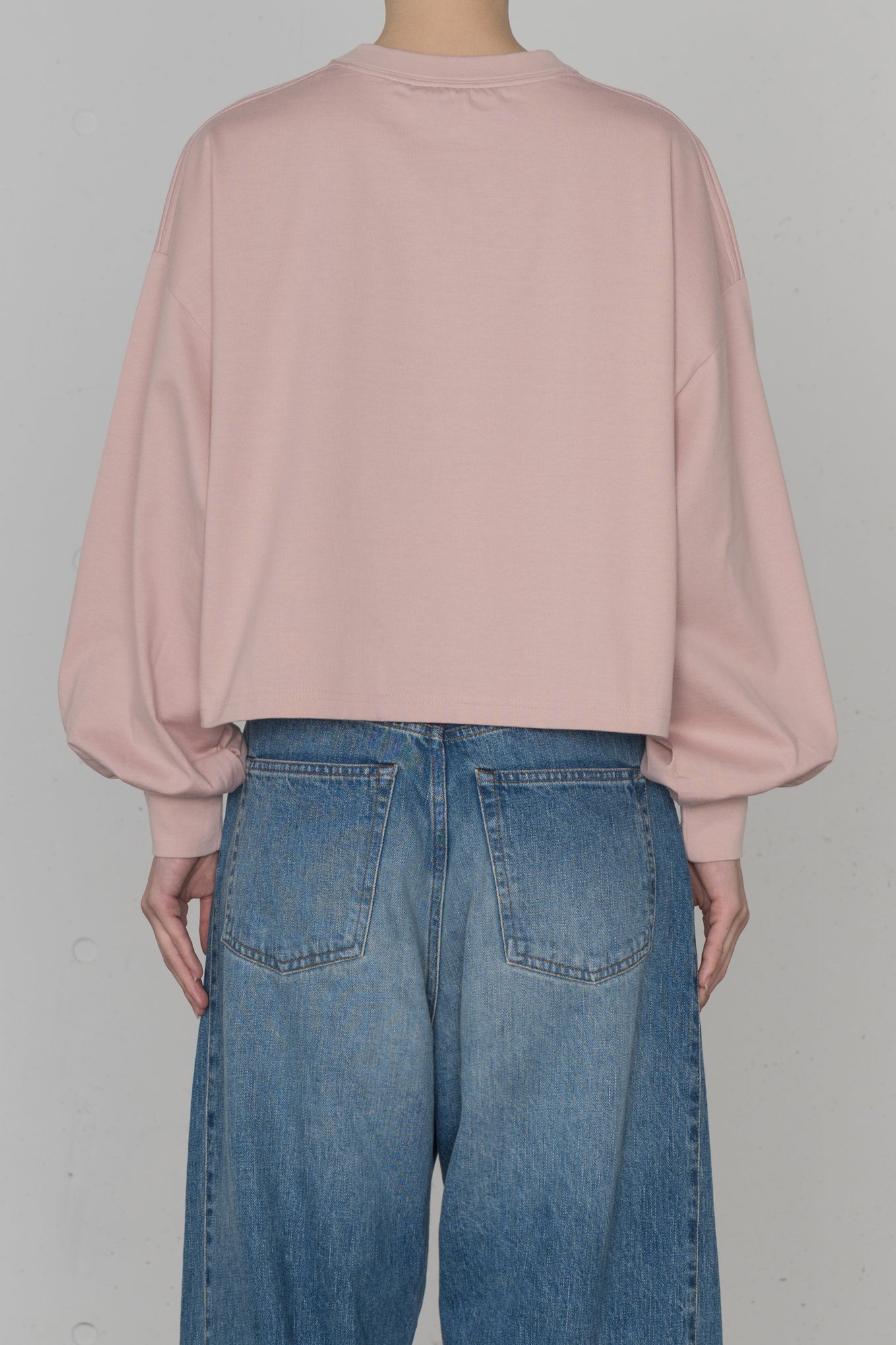 CROPPED LONG-SLV TEE / BIG FIT (6.5oz)