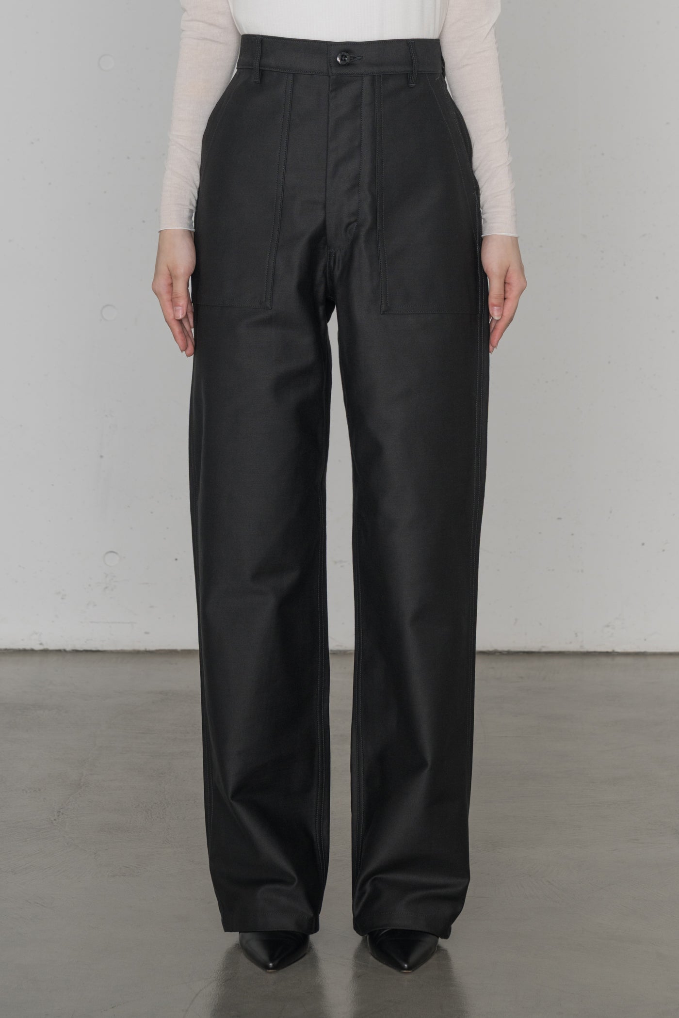 パンツ CALEE BACK SATIN MILYTARY PANTS Back Satin NLD Cargo Pants – ARMY TWILL
