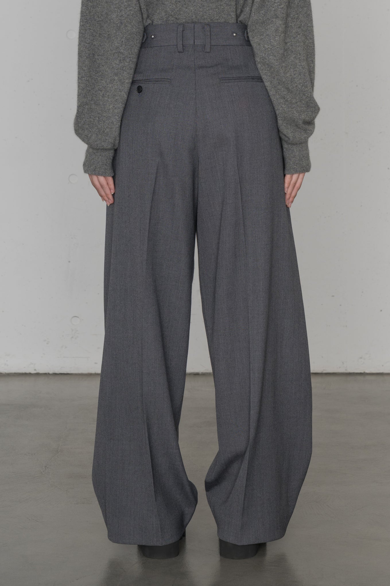 DOESKIN BARREL LEG PANTS