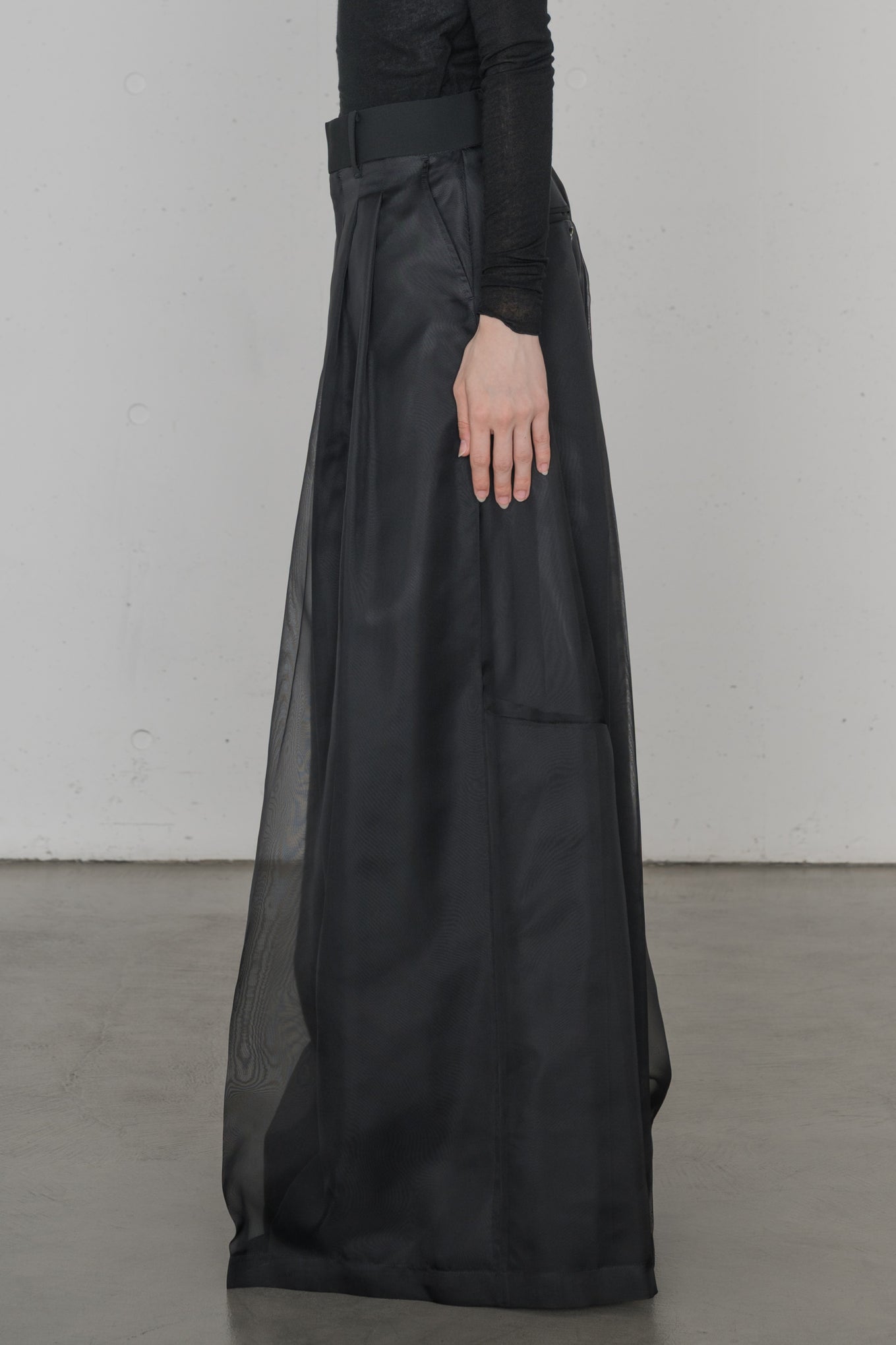 SHEER WIDE PANTS
