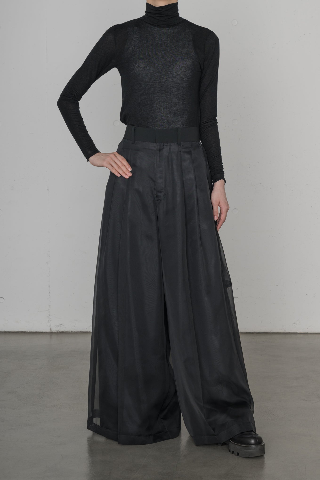 SHEER WIDE PANTS