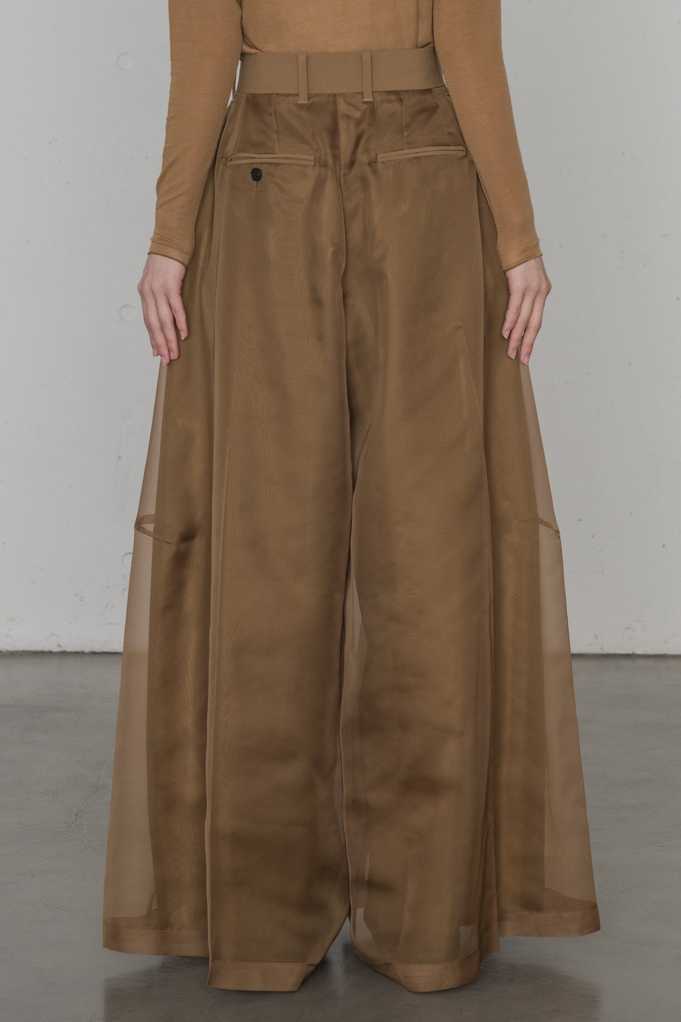 SHEER WIDE PANTS