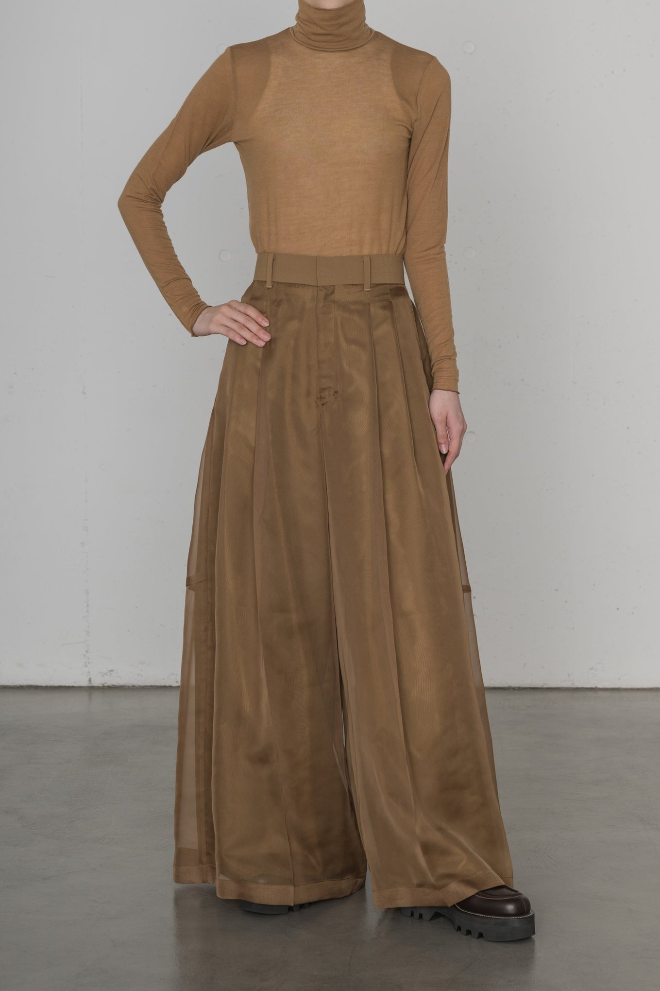 SHEER WIDE PANTS