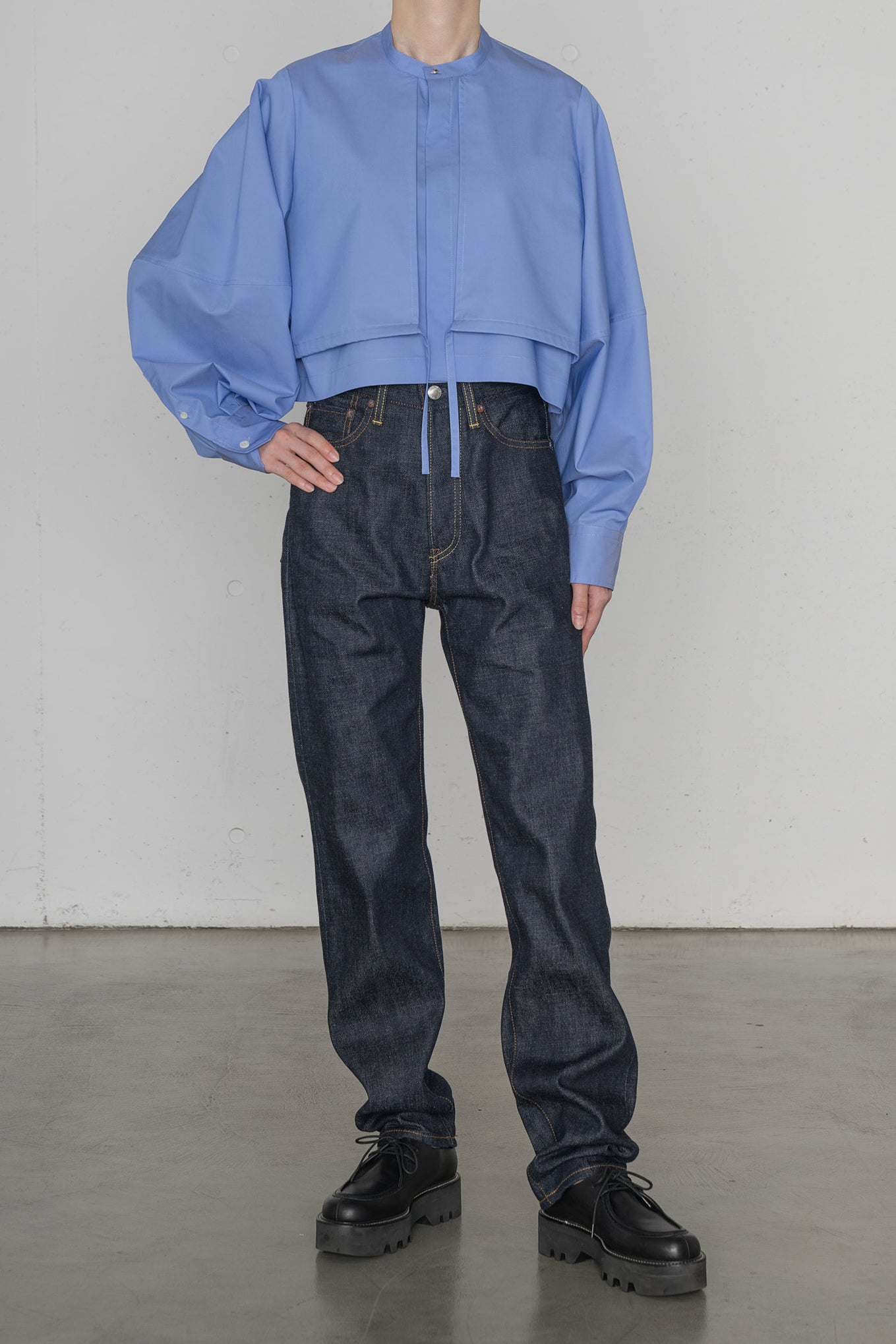 T/C BALLOON SLEEVE BLOUSE