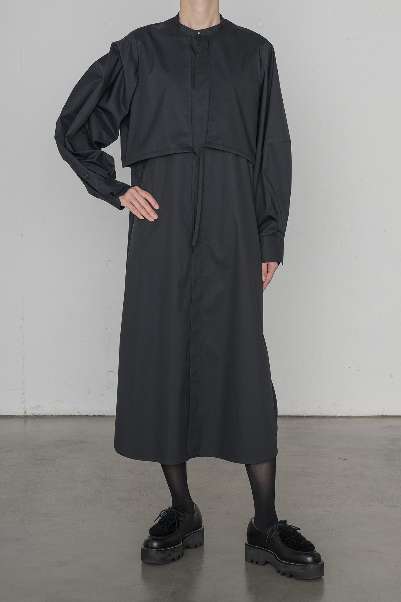 T/C BALLOON SLEEVE DRESS