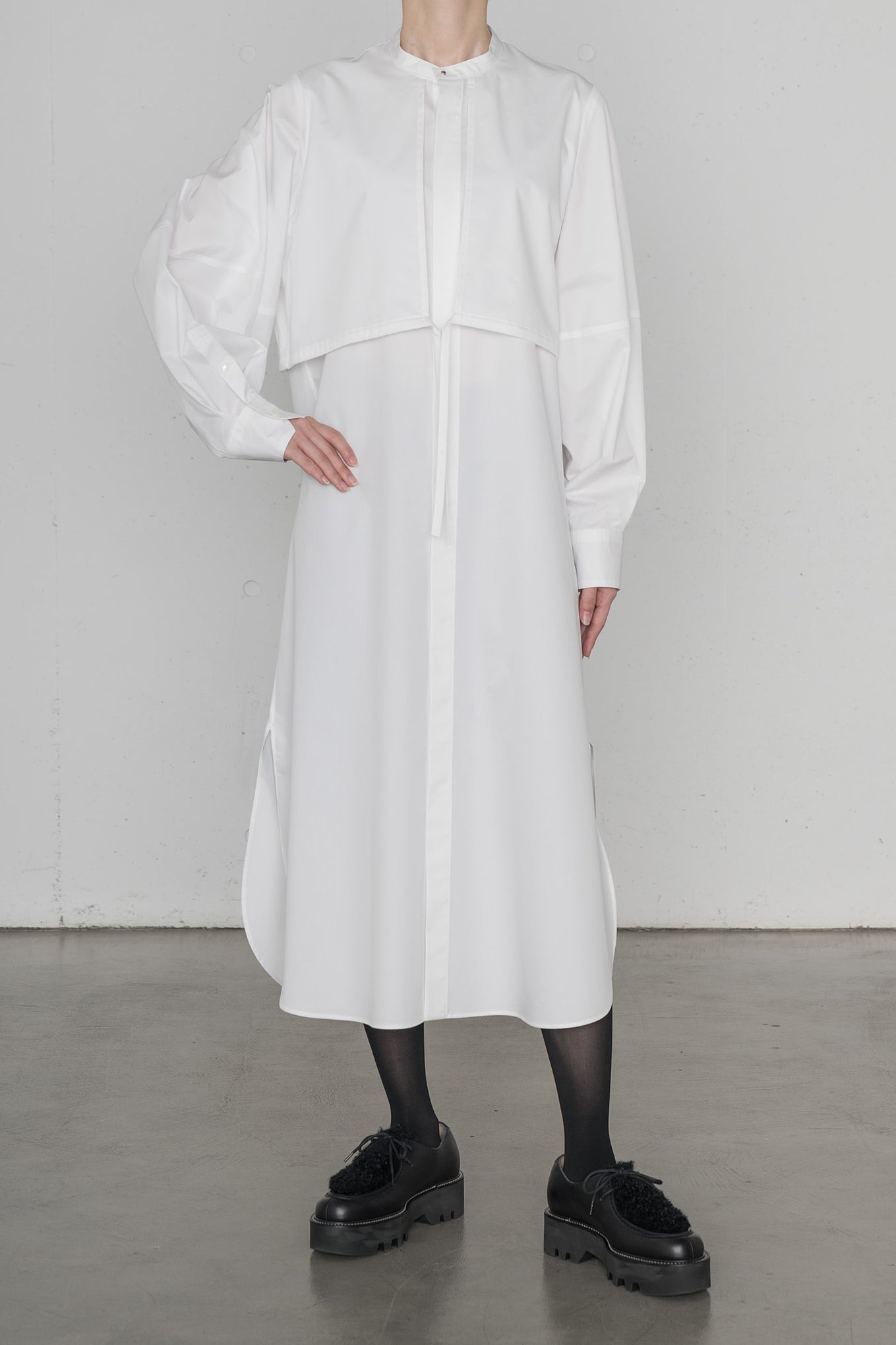 T/C BALLOON SLEEVE DRESS