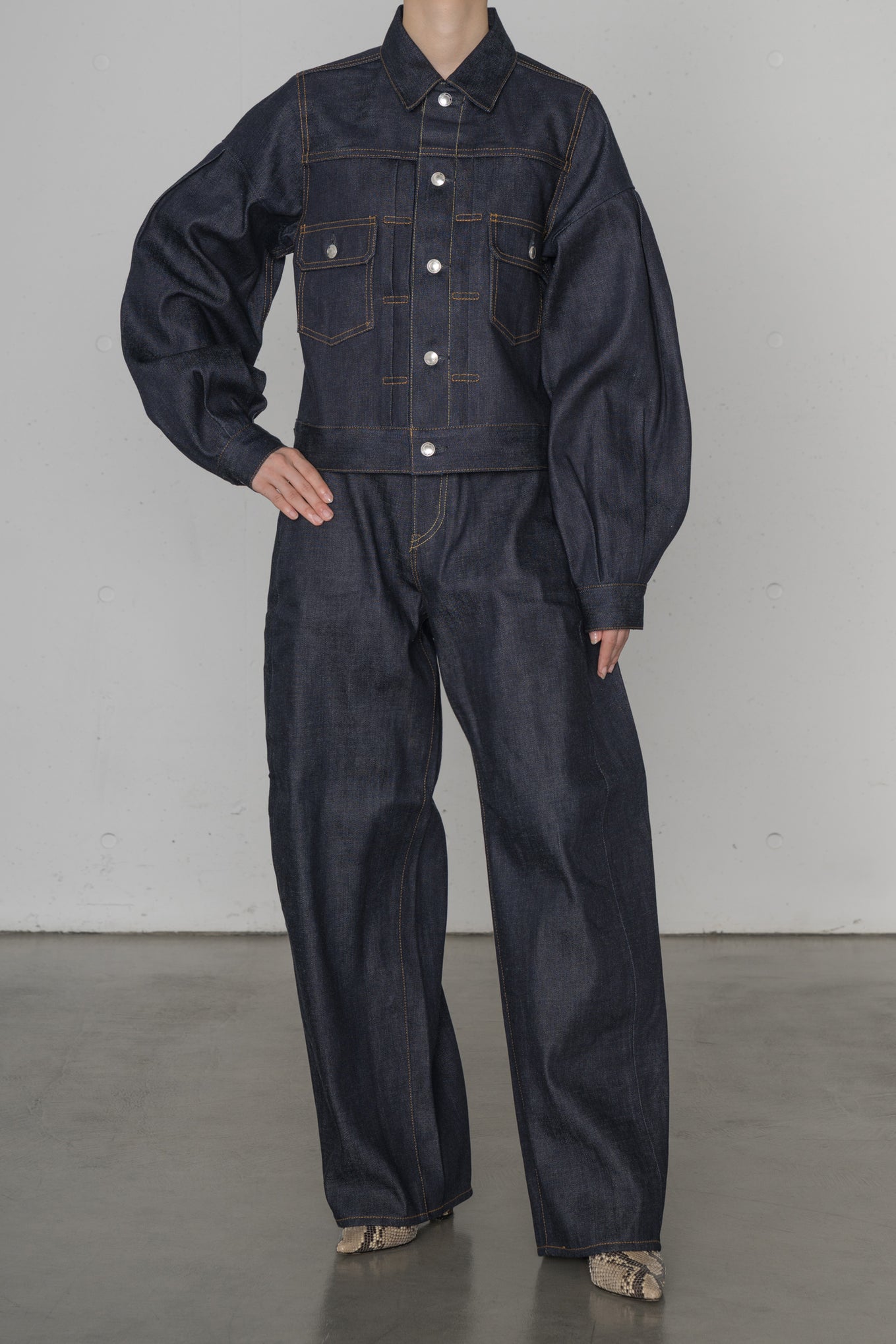 BALLOON SLEEVE DENIM JACKET / TYPE 2 REGULAR FIT