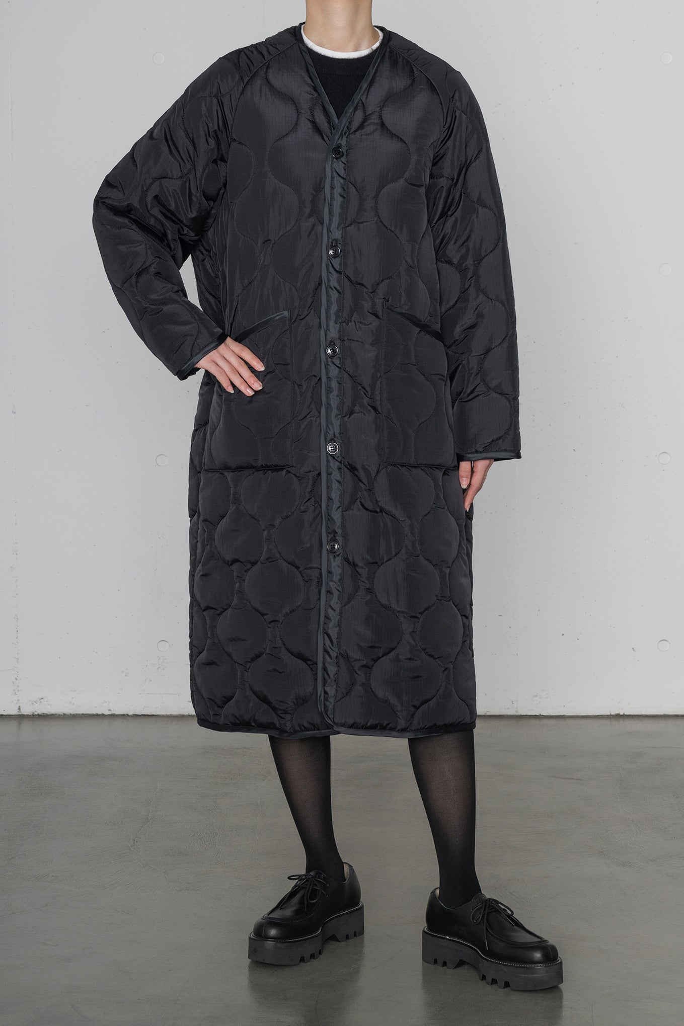 QUILTED LINER COAT