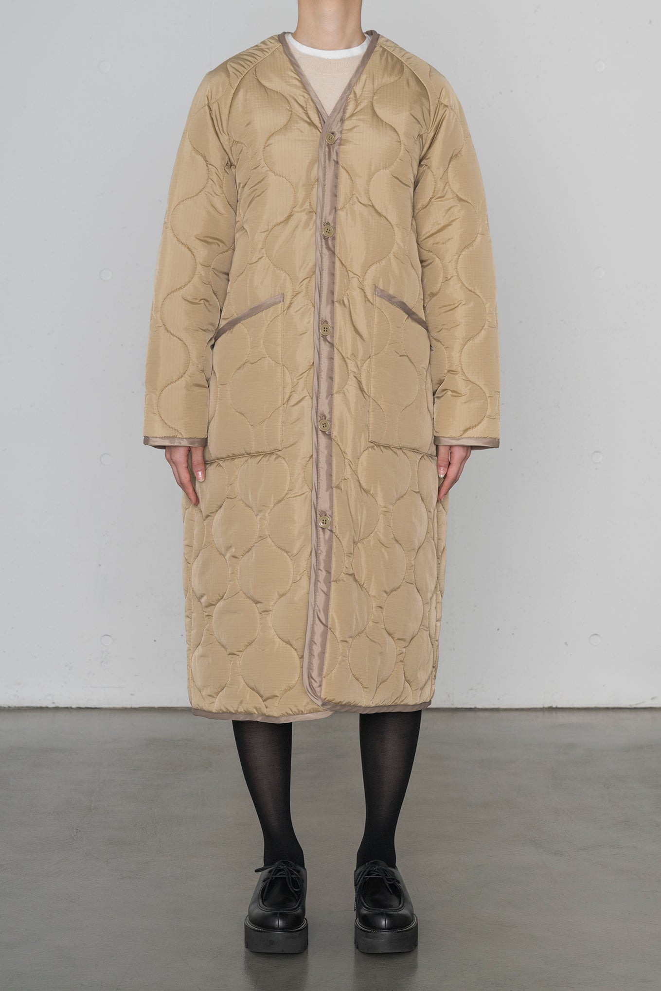 QUILTED LINER COAT