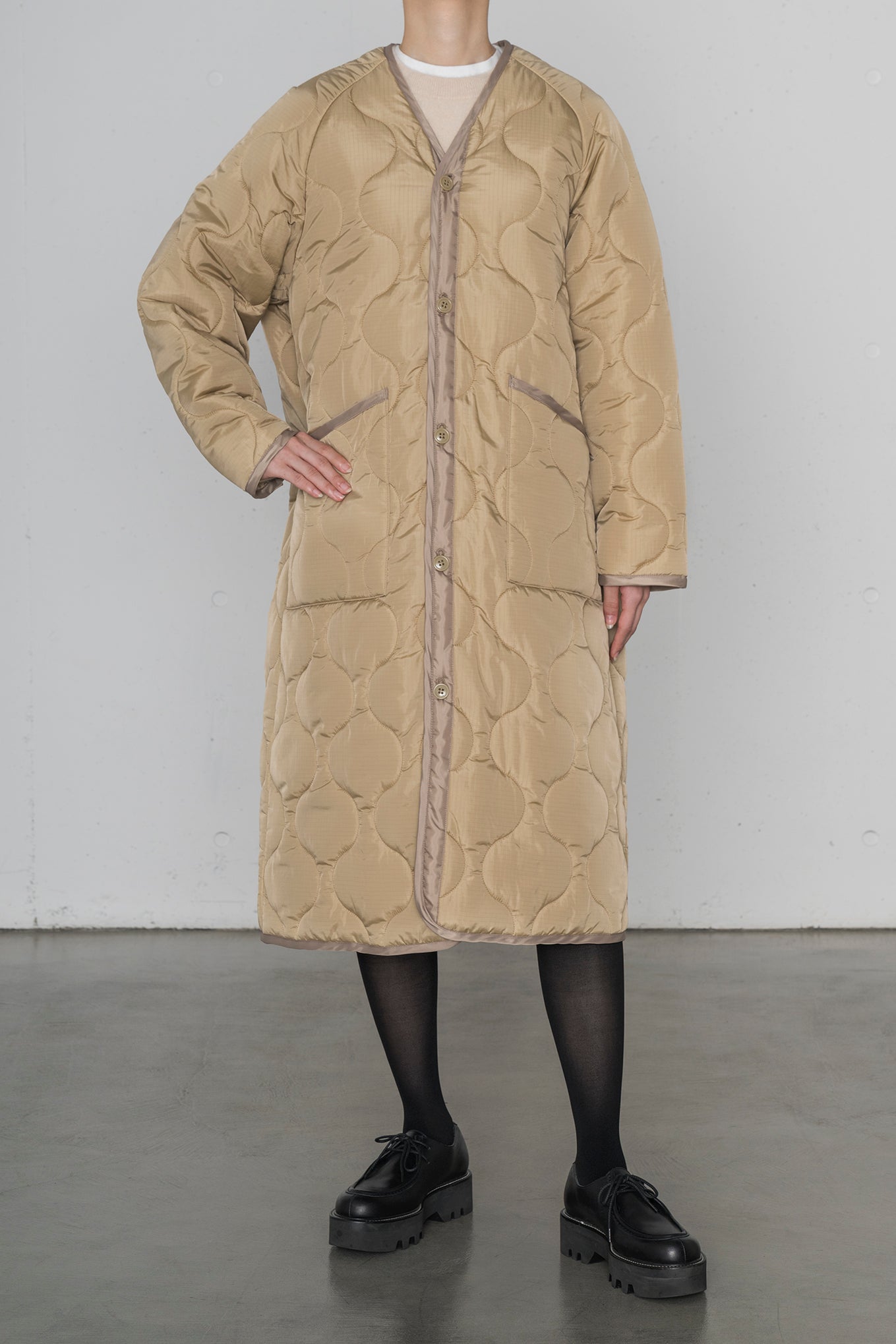 QUILTED LINER COAT