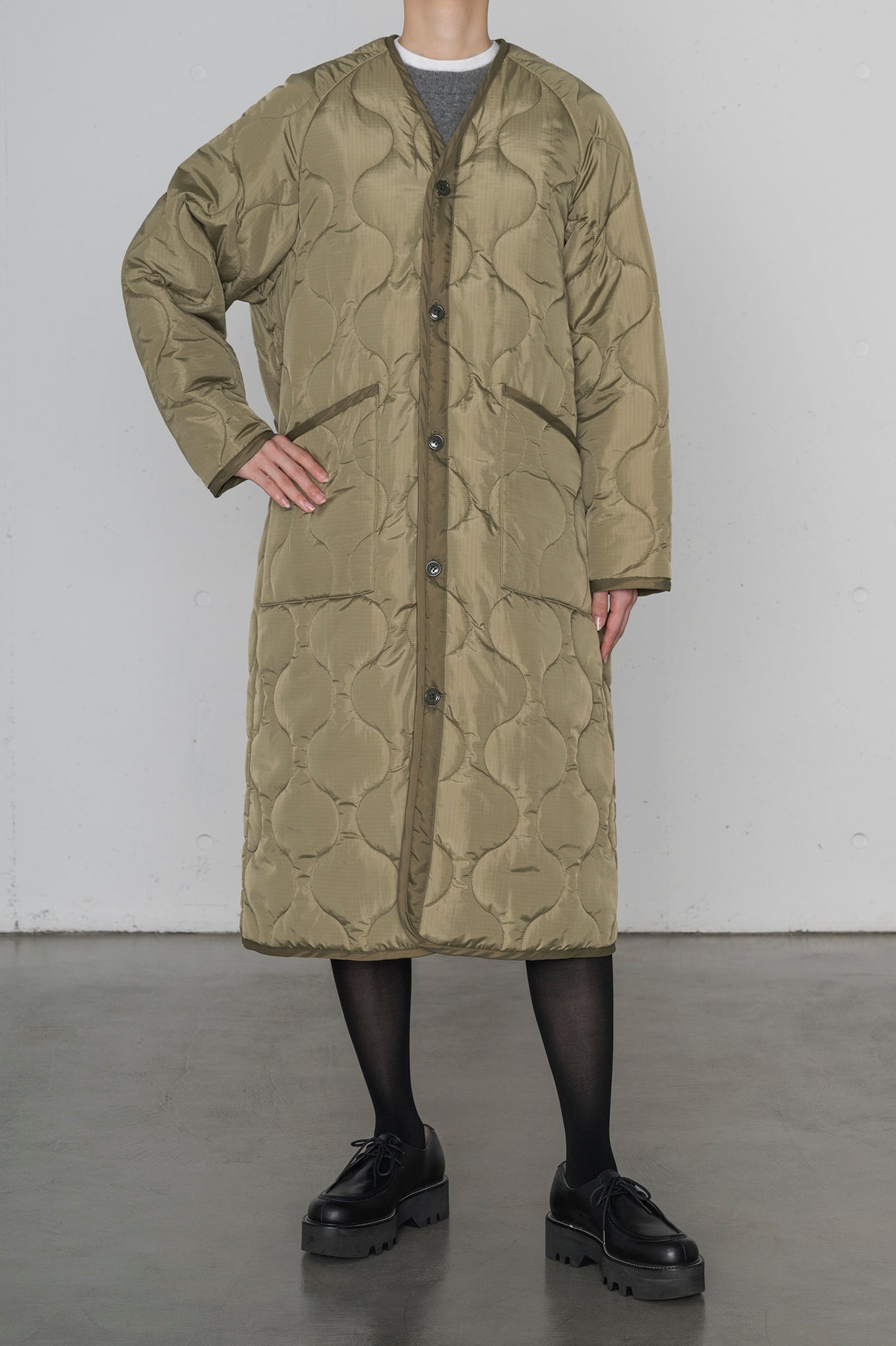 QUILTED LINER COAT