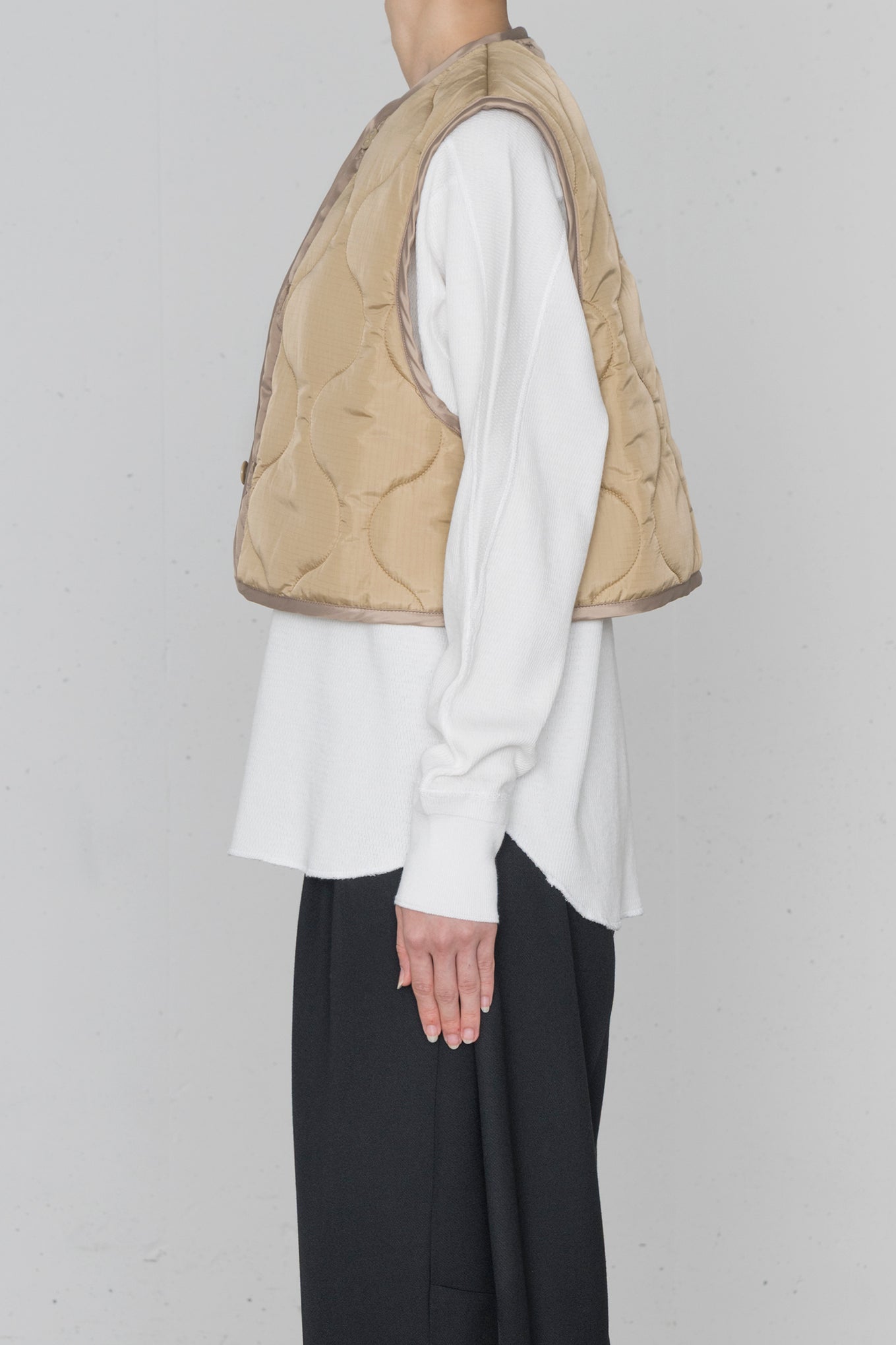 QUILTED CROPPED VEST