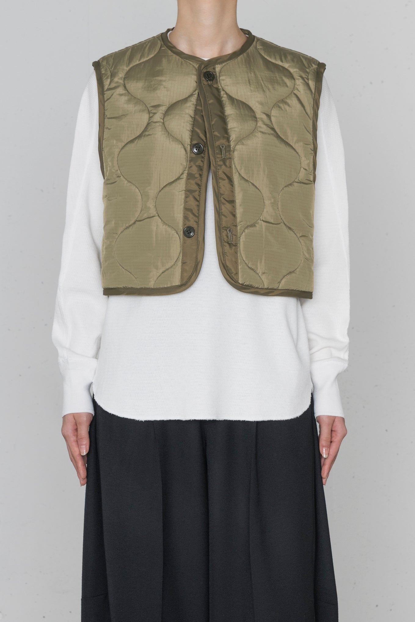 QUILTED CROPPED VEST