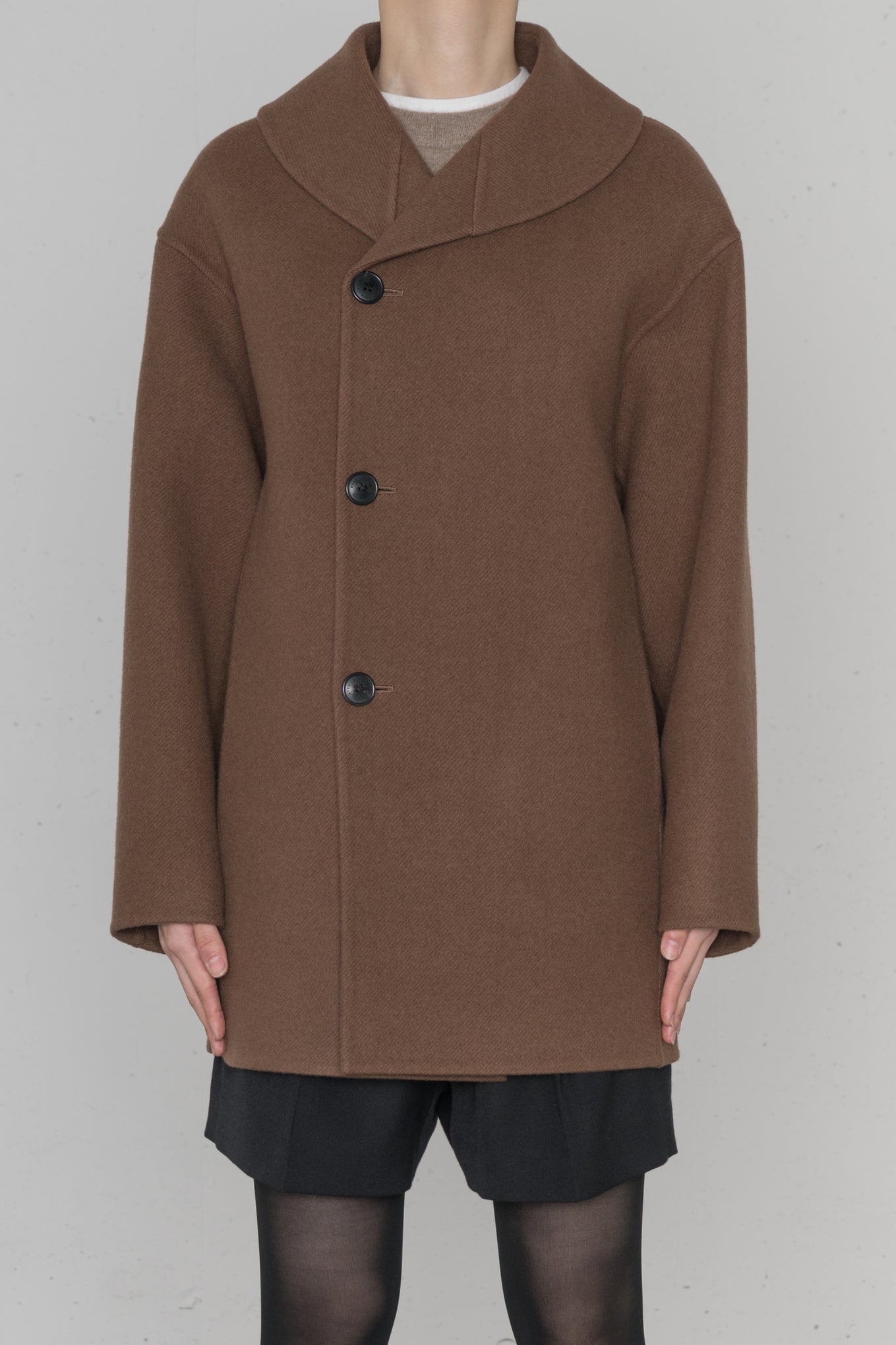 DOUBLE FACE SHAWL COLLAR COAT