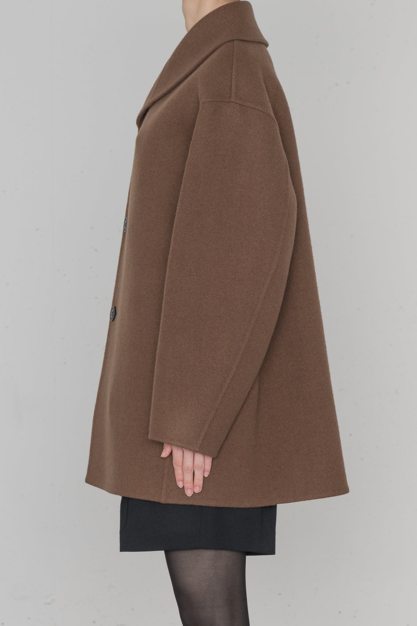 DOUBLE FACE SHAWL COLLAR COAT
