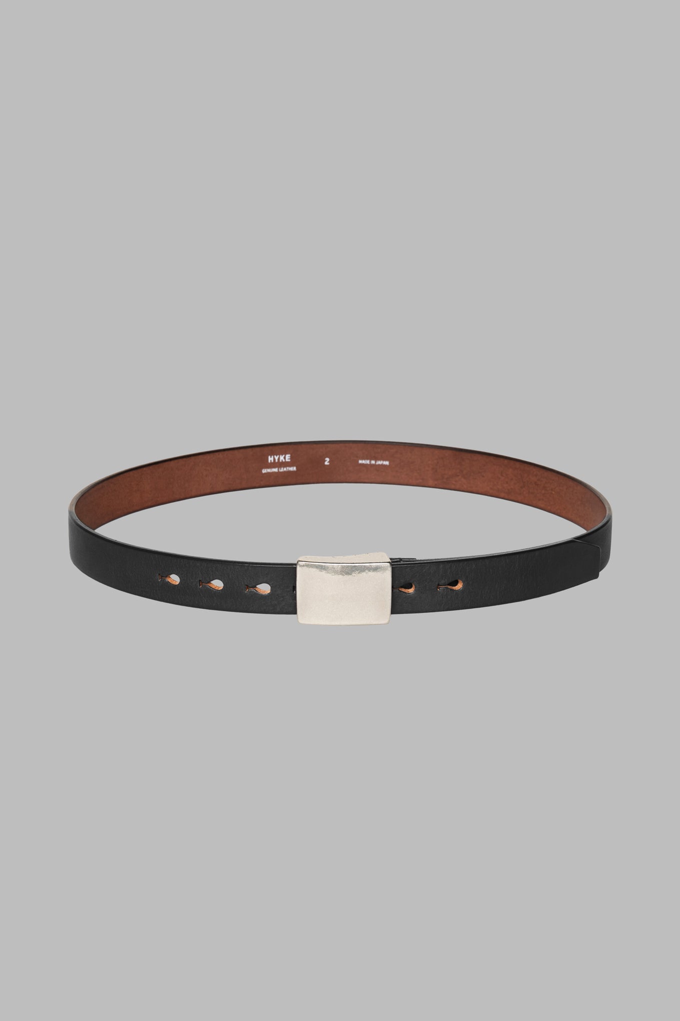LEATHER SQUARE BUCKLE BELT