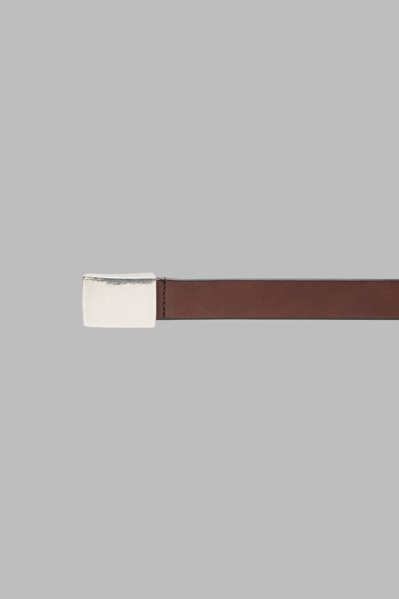 LEATHER SQUARE BUCKLE BELT