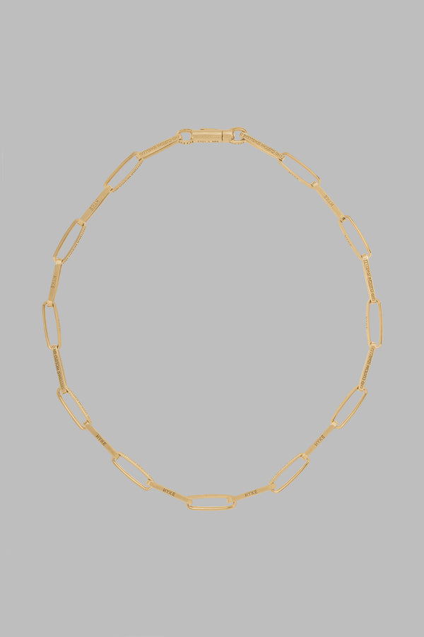 HALF ROUNDED CHAIN NECKLACE