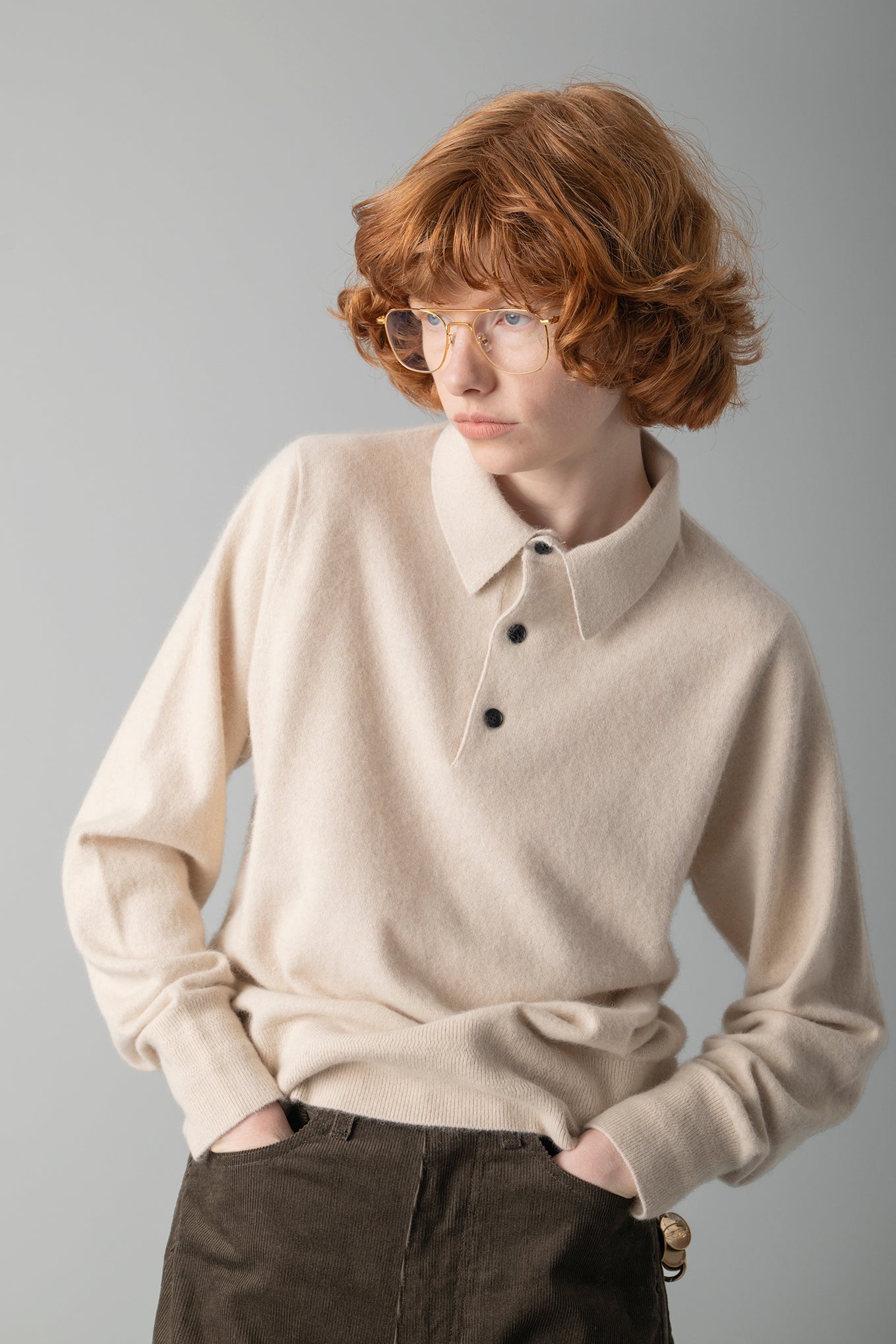 RACCOON POLO SWEATER