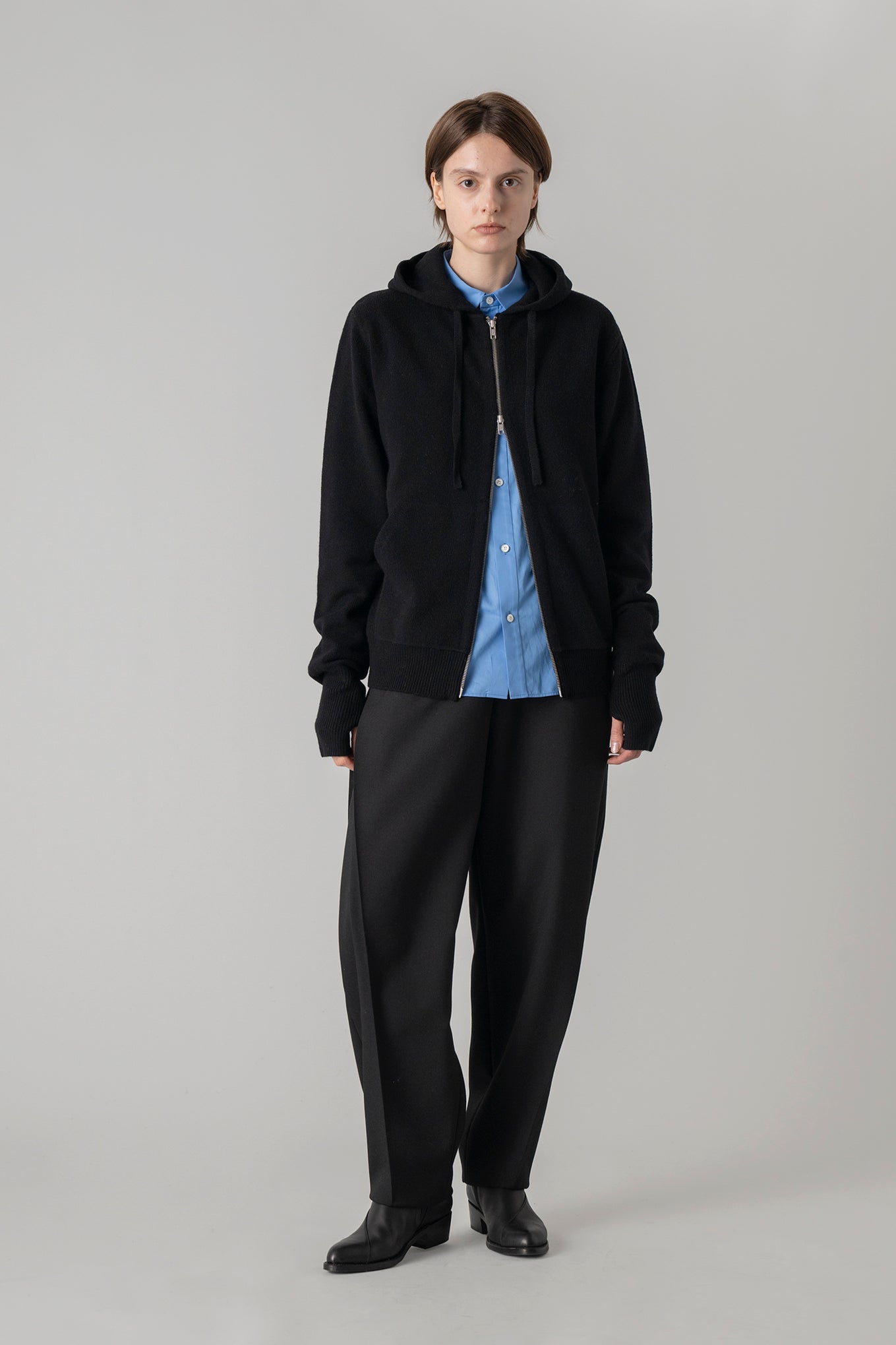 LAMBSWOOL ZIP-UP HOODIE