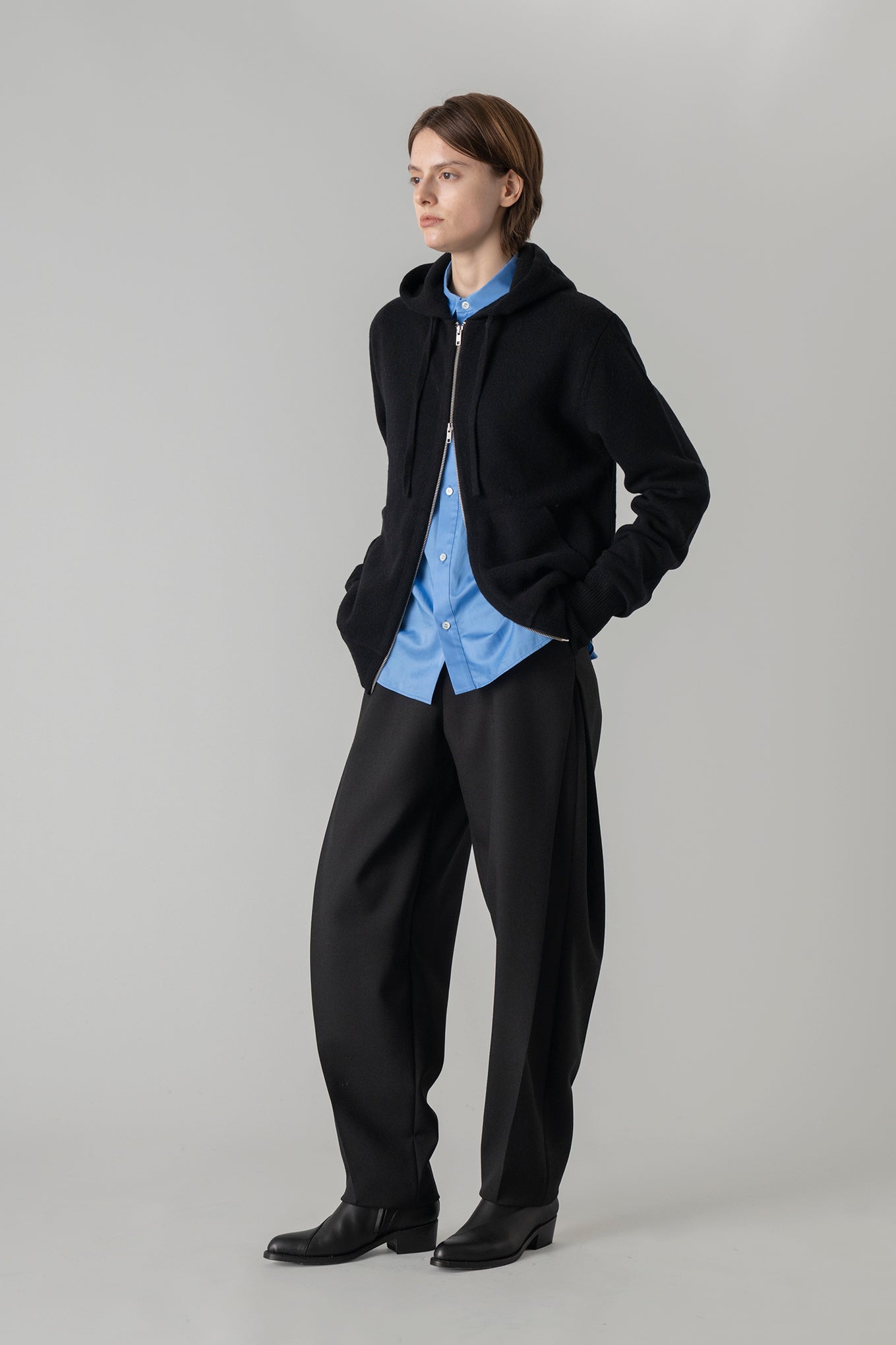 LAMBSWOOL ZIP-UP HOODIE