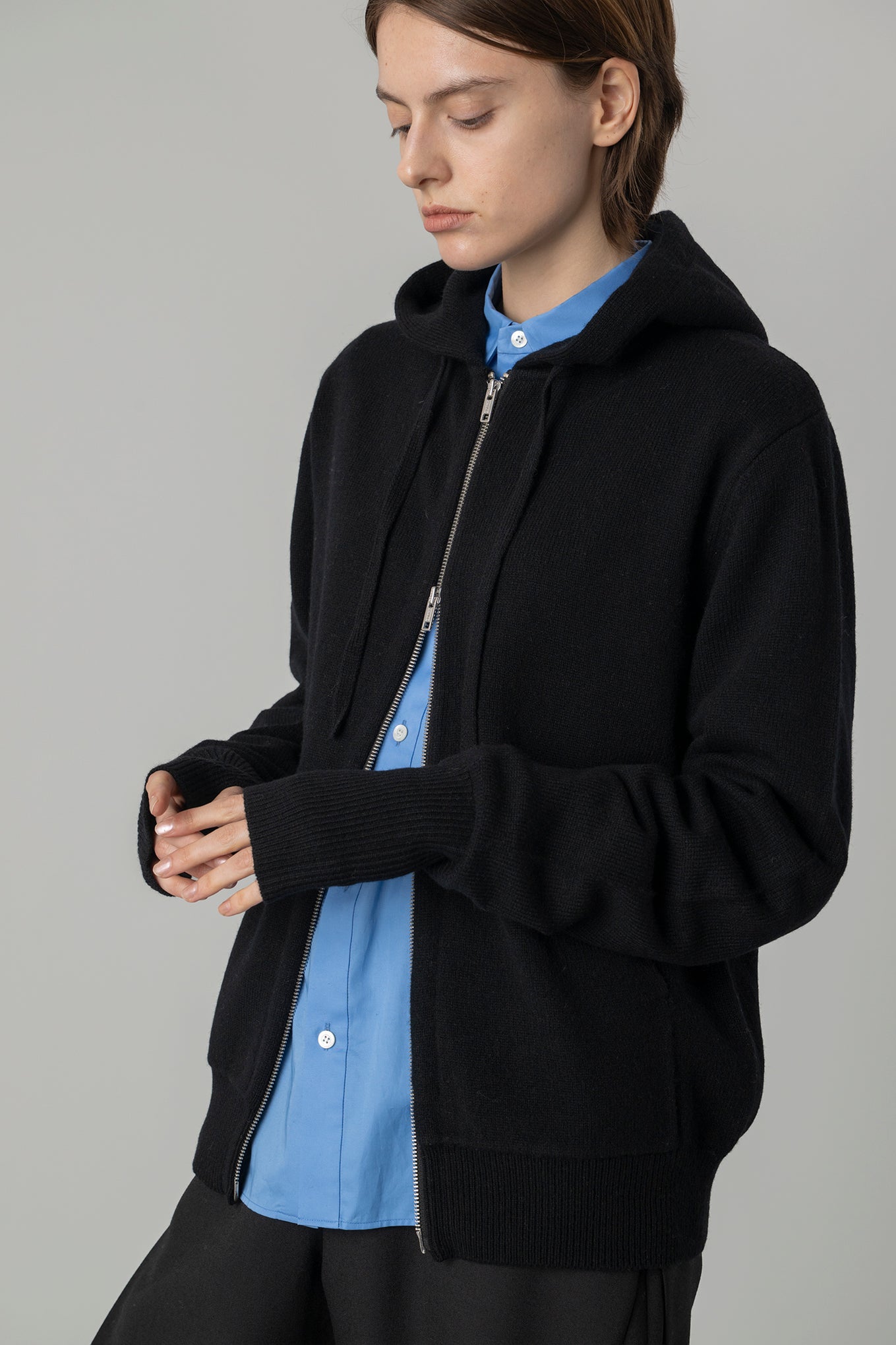 LAMBSWOOL ZIP-UP HOODIE