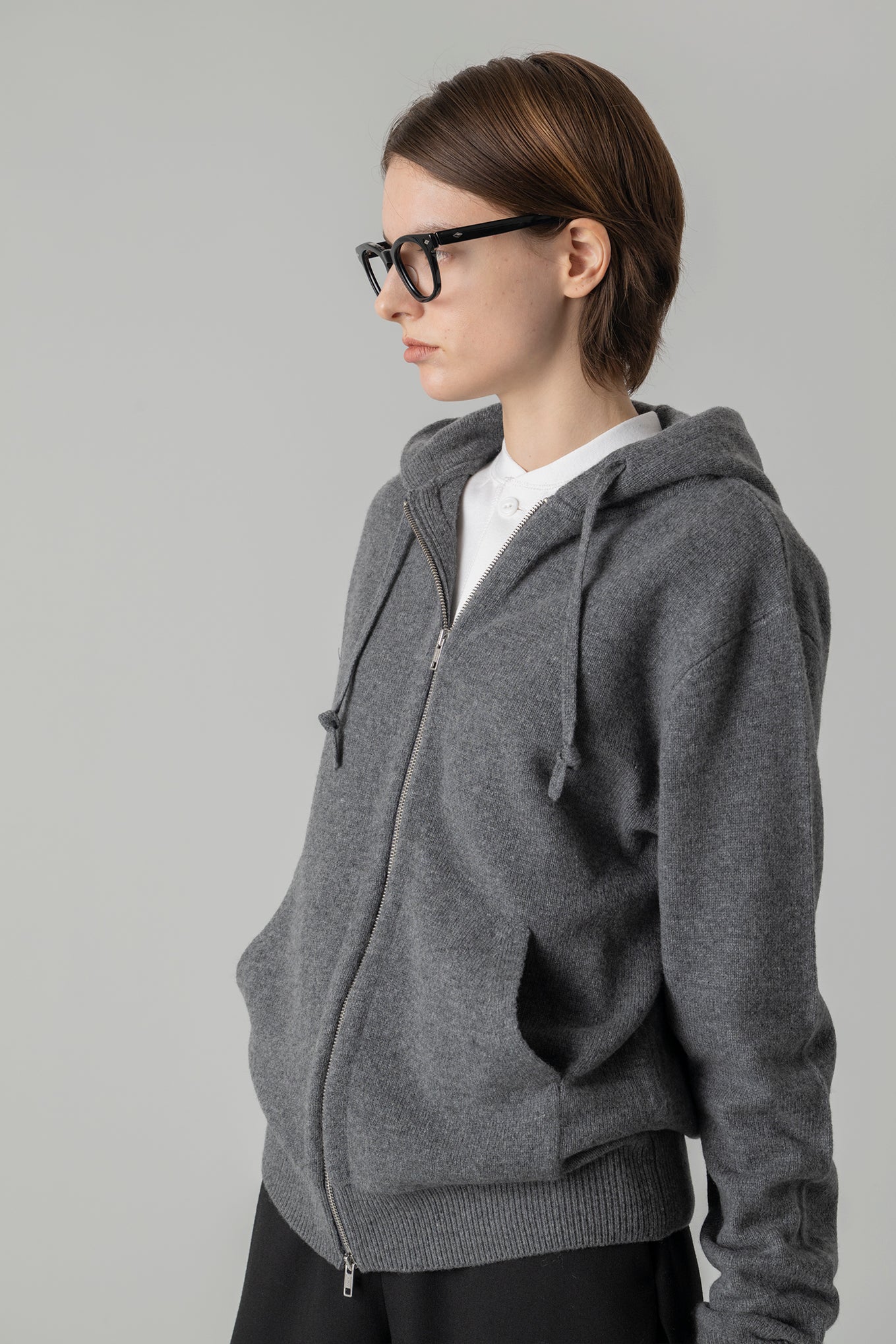 LAMBSWOOL ZIP-UP HOODIE