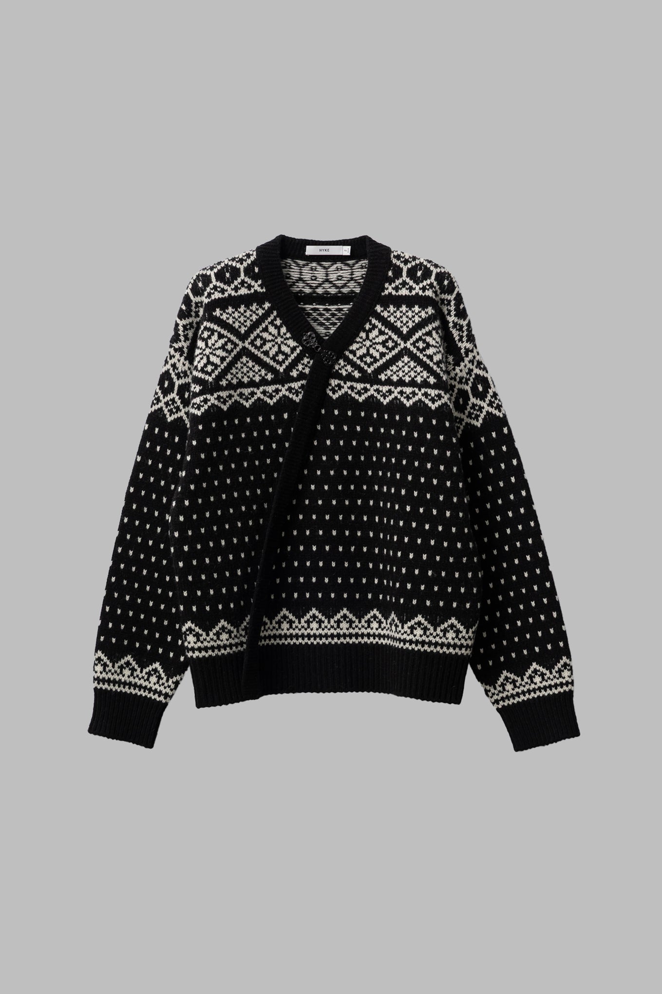 NORDIC WRAP SWEATER