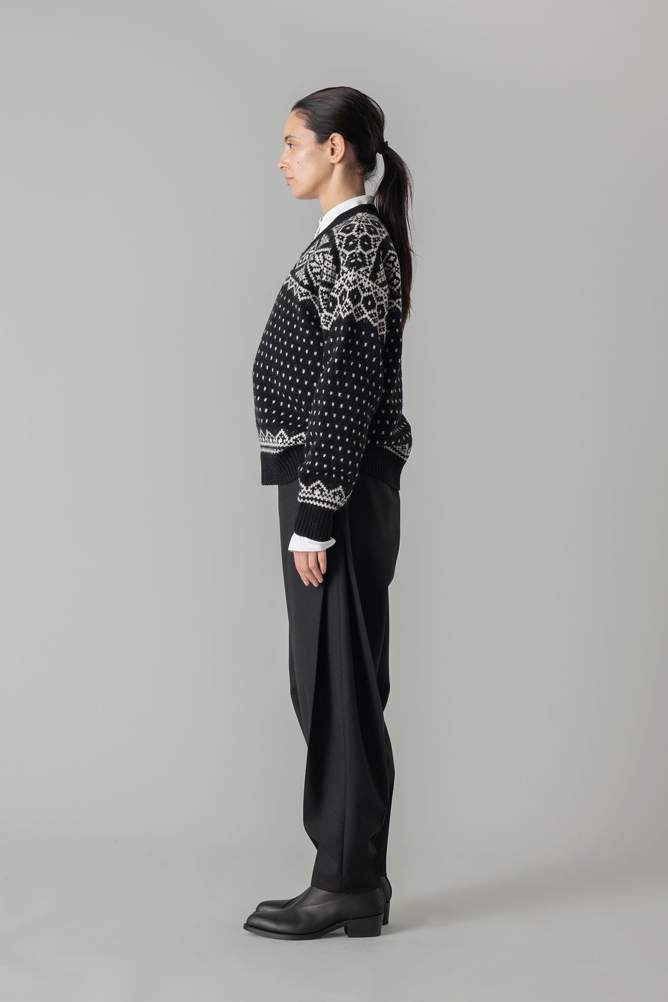 NORDIC WRAP SWEATER